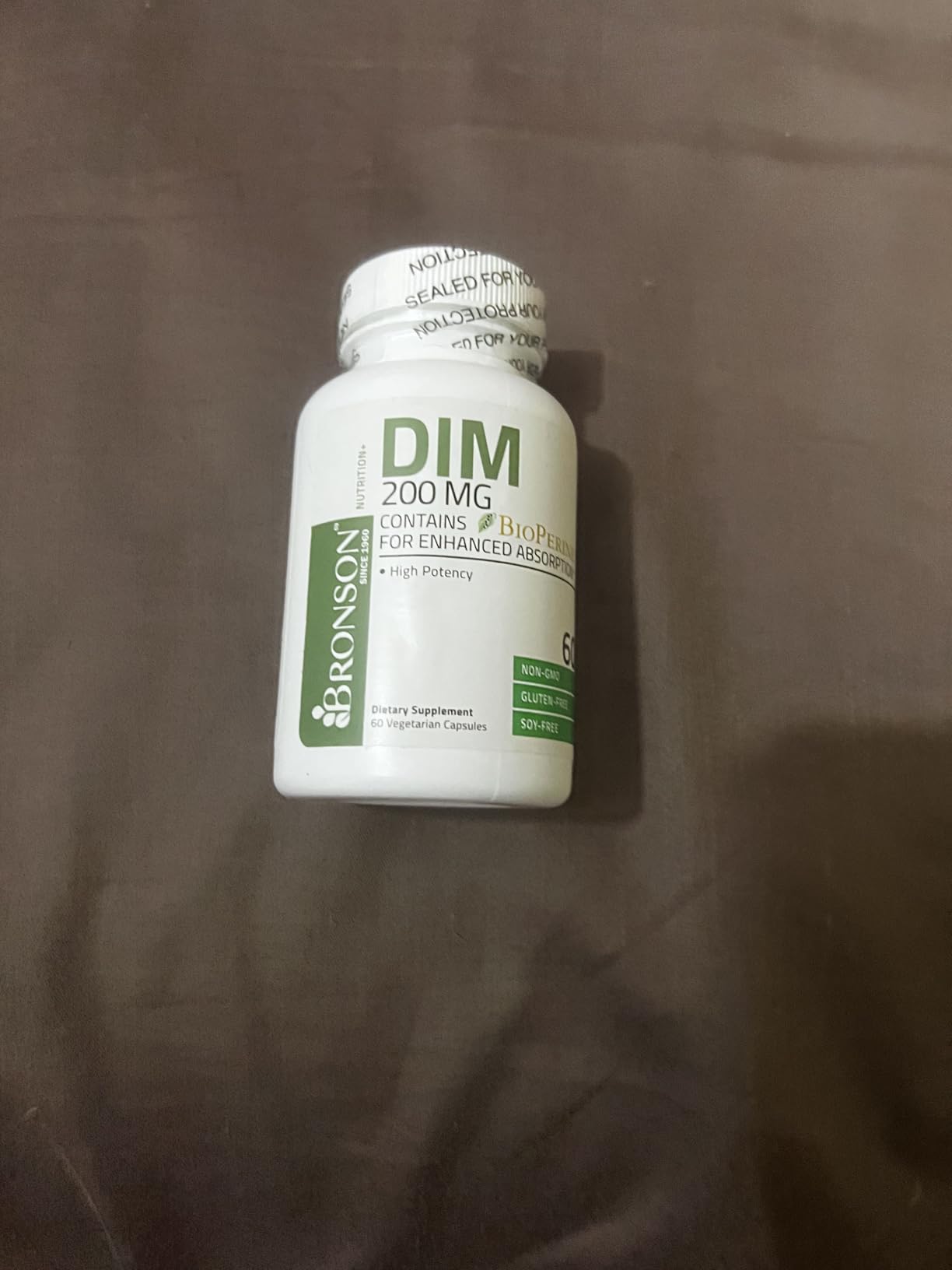 Bronson DIM 200 MG Supplement Diindolymethane with BioPerine for Enhanced Absorption, Estrogen Metabolism & Maintains Balanced Hormone Levels, 60 Vegetarian Capsules customer photo 1