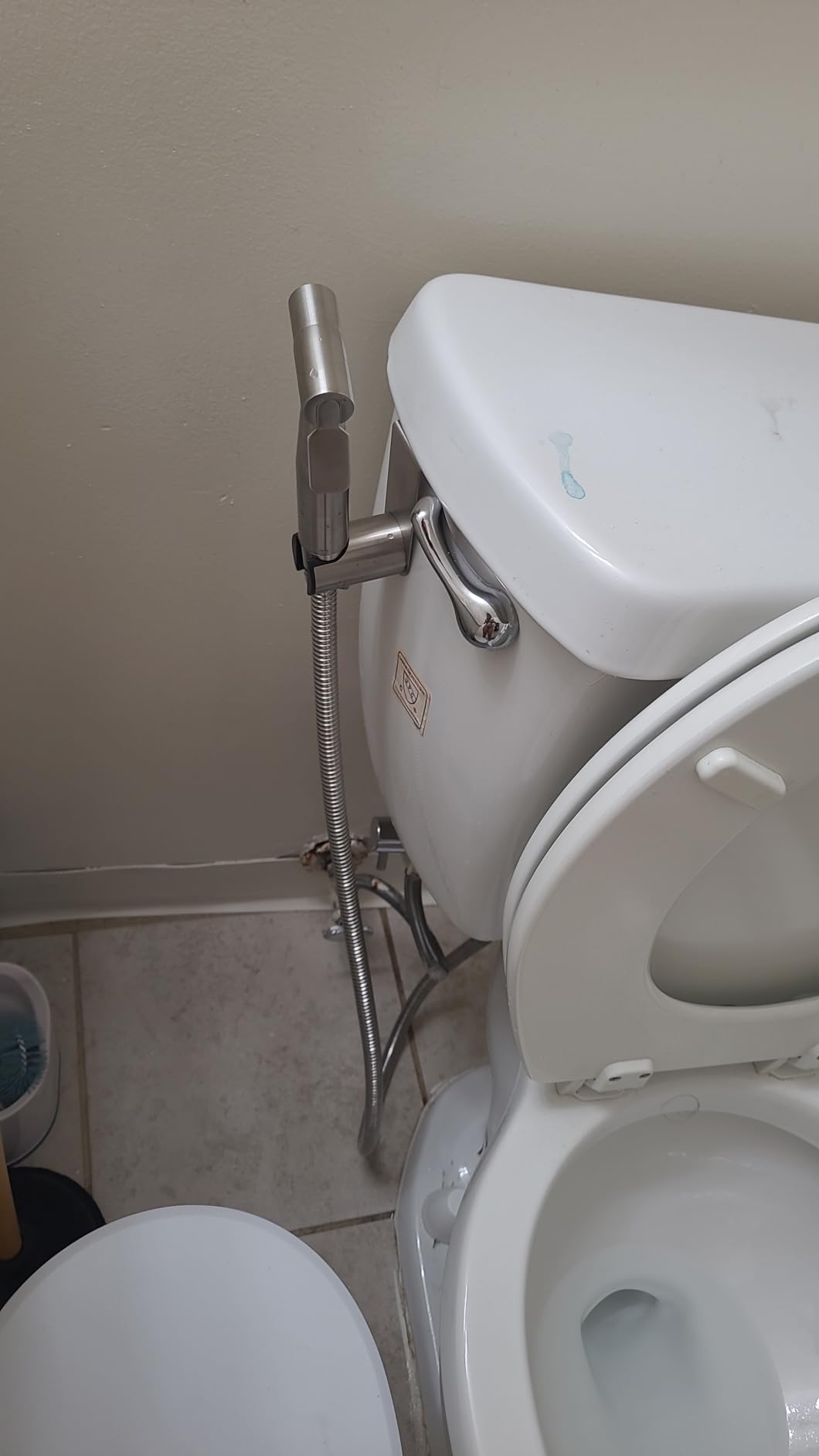 New Version Handheld Bidet Sprayer for Toilet, Premium Stainless Steel Bathroom Bidet Sprayer Set, Baby Cloth Diaper Sprayer with Superior Complete Spray Hoses Kit, Support Wall or Toilet Mount customer photo 1