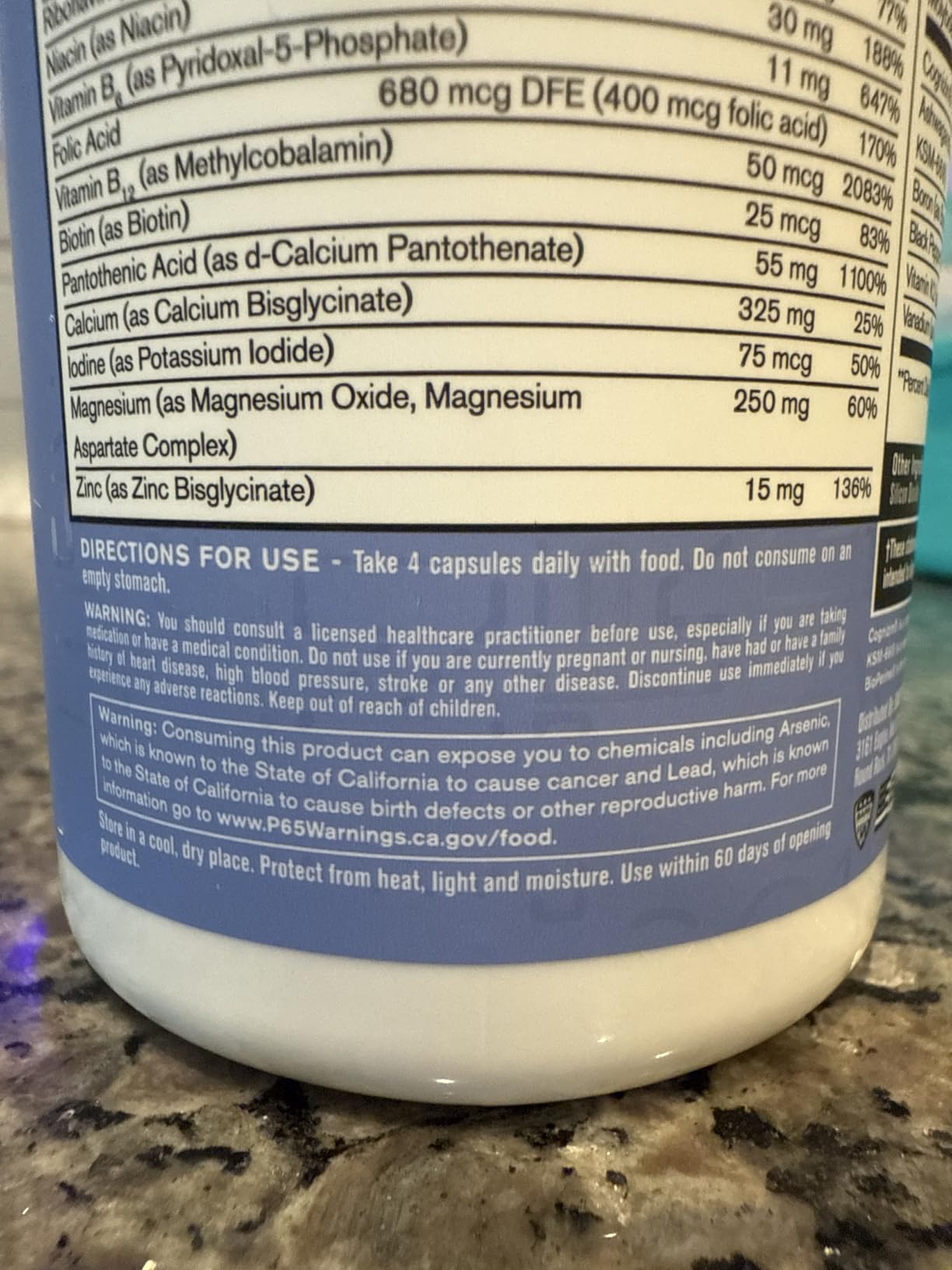 BARE PERFORMANCE NUTRITION, BPN Strong Multi-Vitamin, Foundational Health, Improved Mood and Sleep, Adaptogens, Improved Cognitive Health customer photo 2