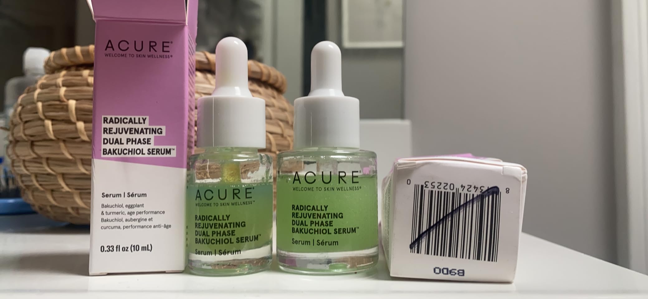 Acure Radically Rejuvenating Dual Phase Bakuchiol Serum - Bakuchiol Oil Serum for Face, Anti Aging Retinol Alternative for Wrinkles & Fine Lines, Cold Pressed Botanical Oils, Vegan - 0.67 fl oz customer photo 1