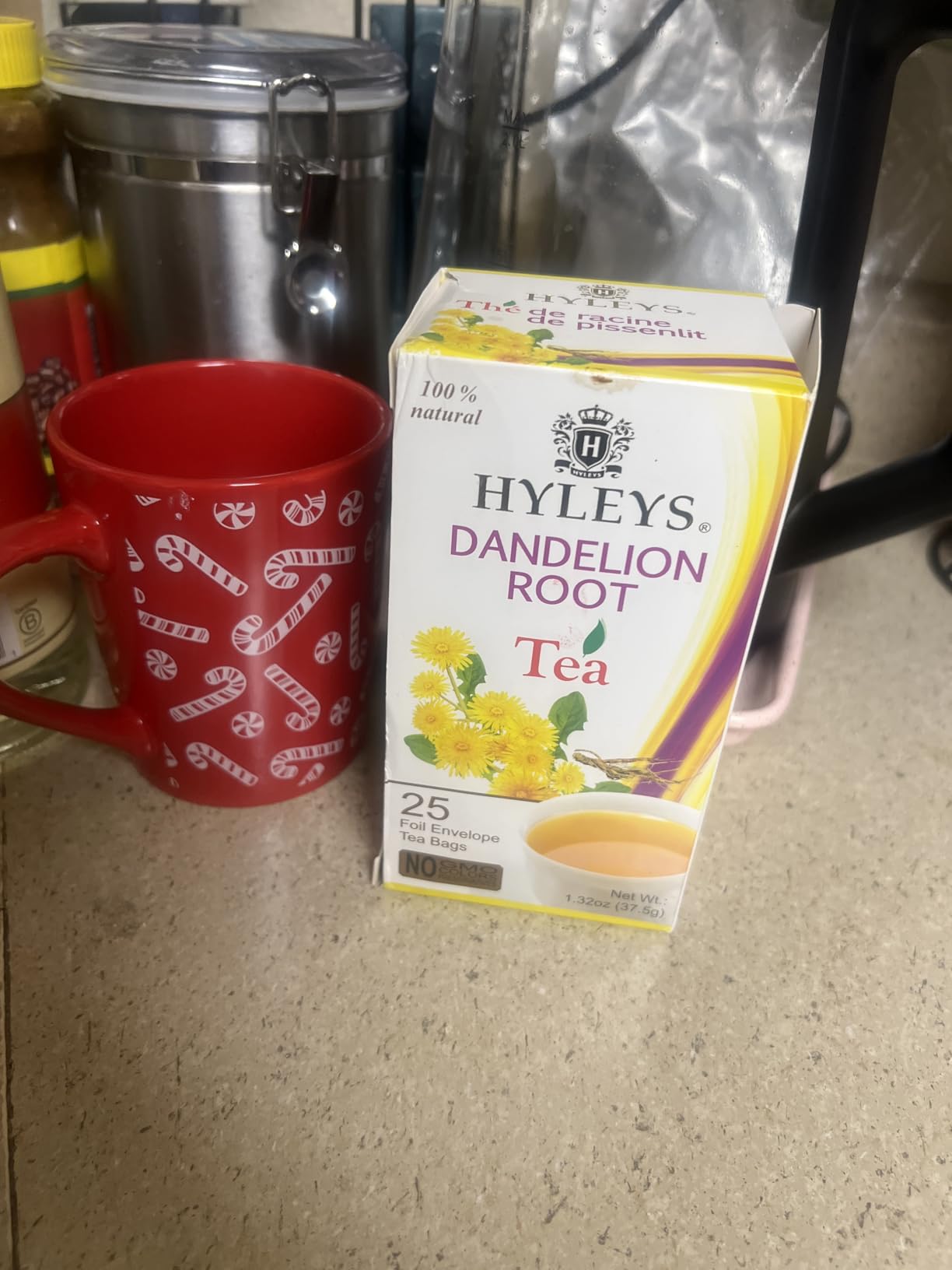 Hyleys Dandelion Root & Green Tea with Milk Thistle and Licorice Root - Herbal Detox Blend - 25 Tea Bags customer photo 1
