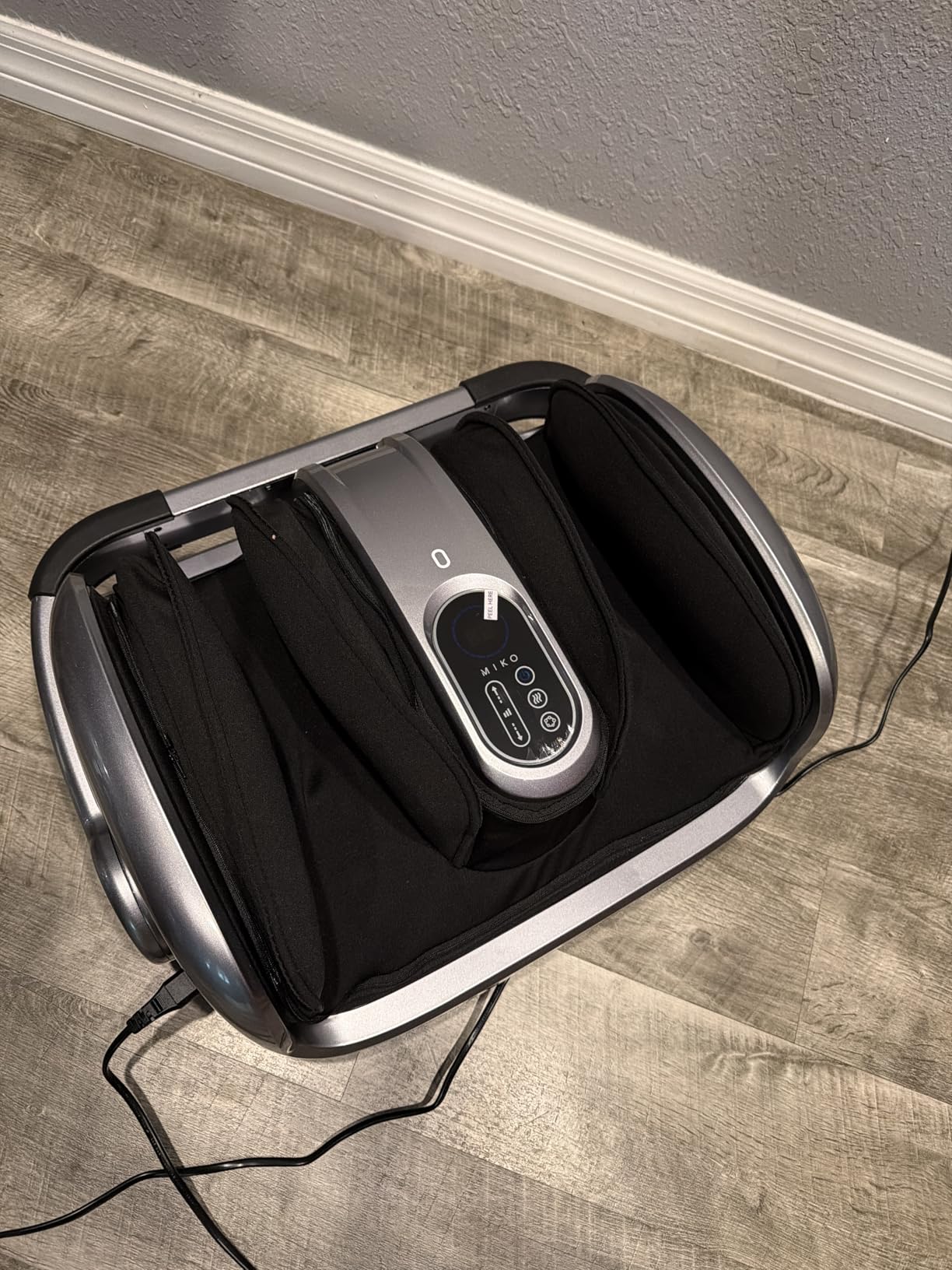 MIKO Shiatsu Foot Massager for Circulation & Pain Relief - Deep Tissue Kneading, Heat Therapy for Plantar Fasciitis, Neuropathy, Diabetics - Fits Up to Size 15 customer photo 1