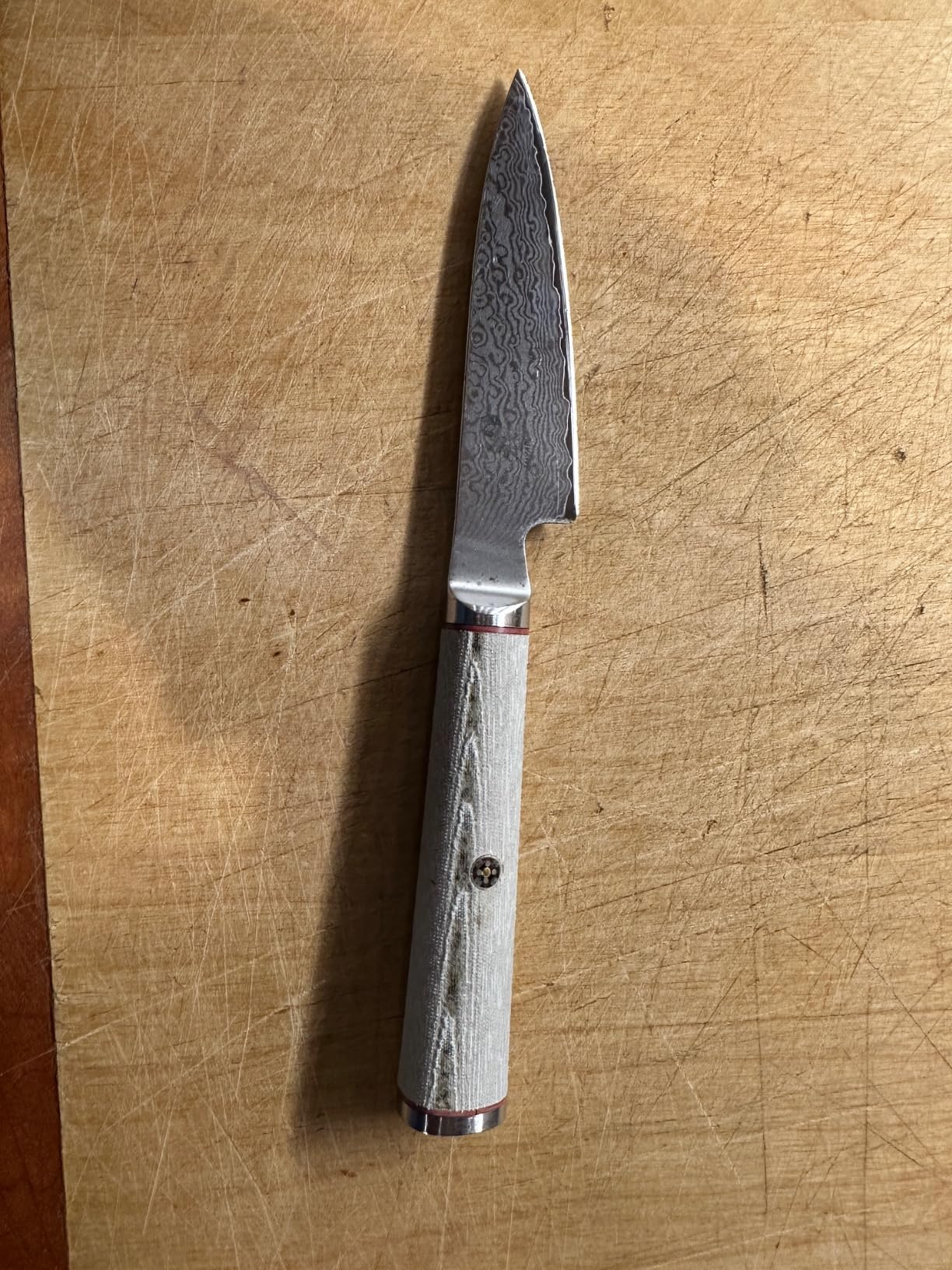 Miyabi Kaizen II Japanese 3.5-inch Paring Knife, Essential Kitchen Knife, Black Pakkawood Handle, 48-Layer Flower Damascus Pattern, Handrafted in Seki, Japan customer photo 1