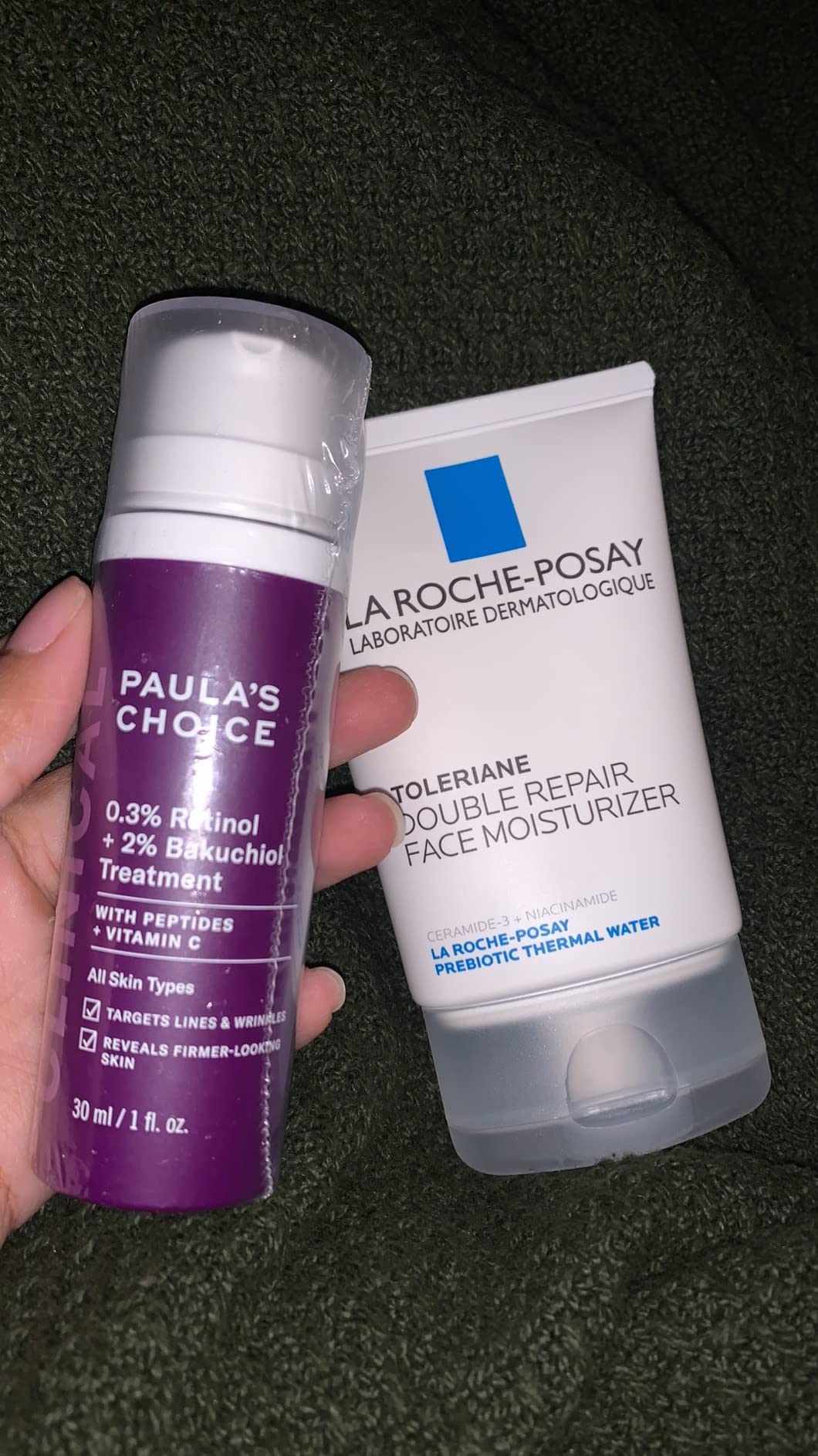 Paula's Choice CLINICAL 0.3% Retinol + 2% Bakuchiol Face Serum Treatment, Anti-Aging Serum for Face with Ceramides, Hylauronic Acid, Vitamin C & E, Deep Wrinkles & Fine Lines, Fragrance-Free, 1 oz customer photo 1