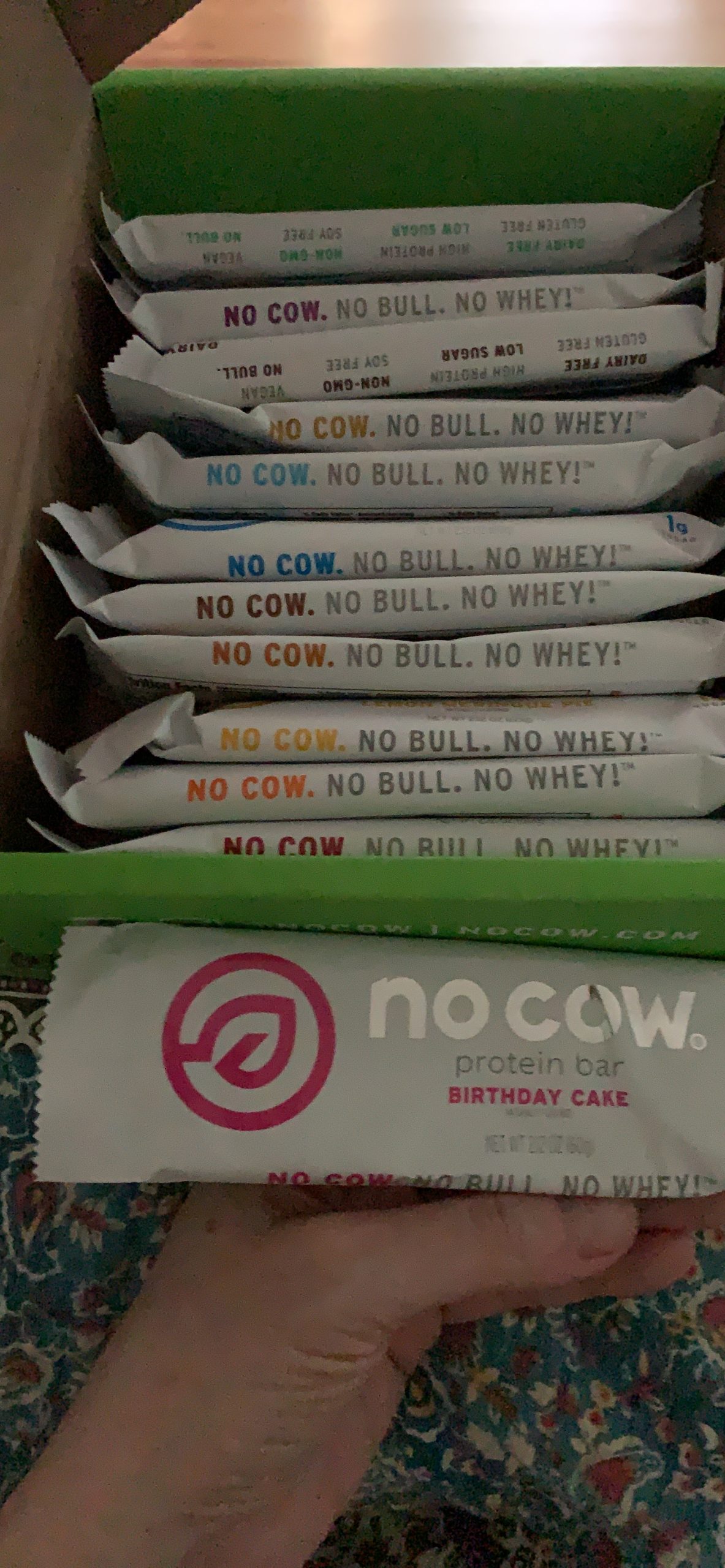 No Cow Vegan Protein Bars, Upgraded Brand Sampler Pack | 20g Plant Based Protein, Gluten Free, Dairy Free, Soy Free, Keto Friendly, Low Sugar, High Fiber Snack Bars | Pack of 12 customer photo 1