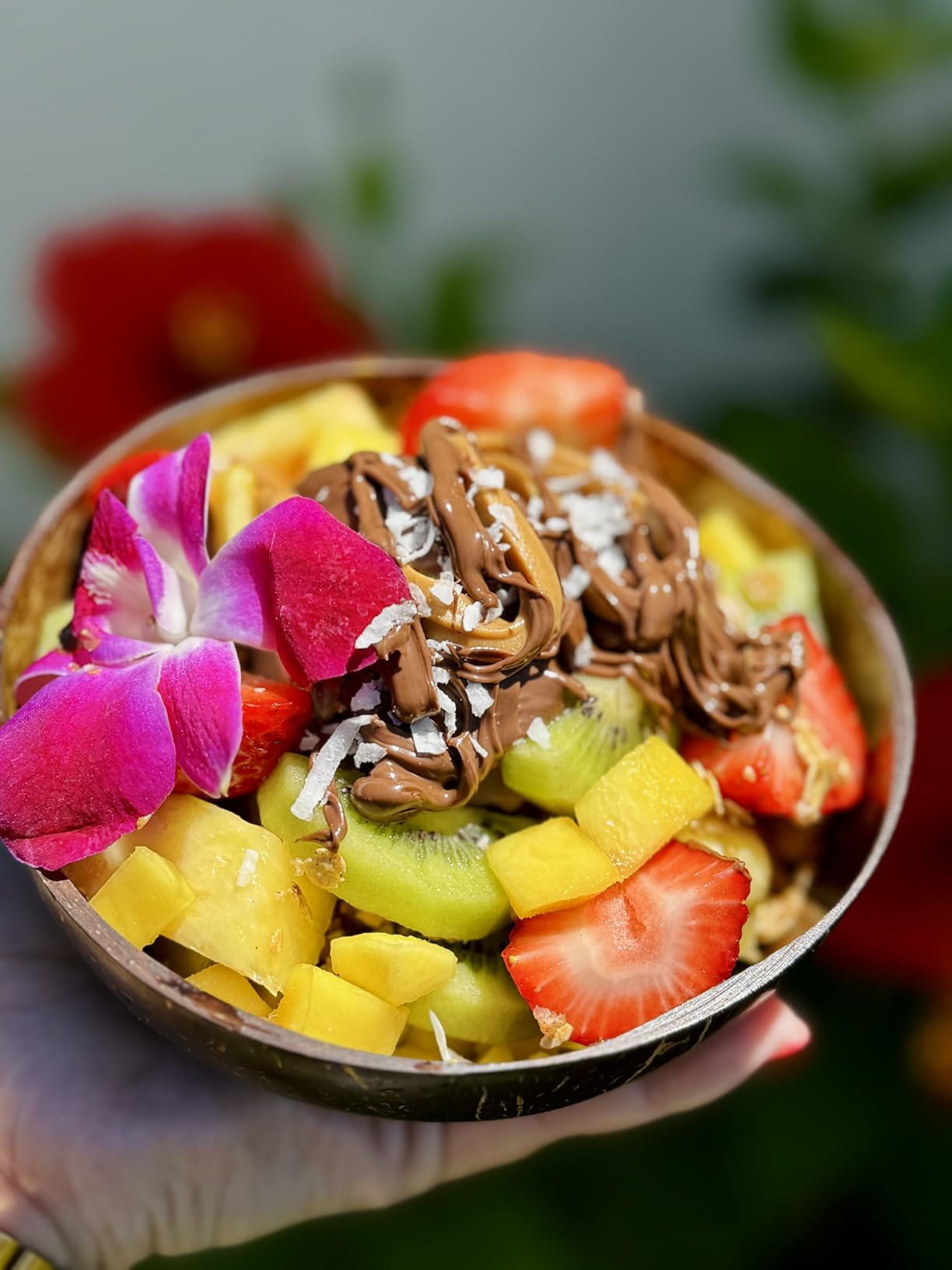 Jungle Culture 2 Polished Coconut Bowl & Wooden Spoons Set with Bamboo Straws - Natural Yoghurt & Smoothie Bowls Ideal for Ninja Creami - Healthy Coco Shell Buddha, Acai - Eco Friendly Vegan Gifts customer photo 2