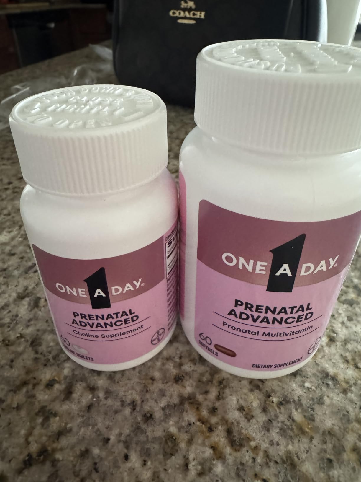 One A Day Prenatal Advanced- Prenatal Vitamins with Folic Acid, Choline, DHA & Iron, Pregnancy Vitamins for Women to Support Baby's Development, 60+60 Ct (120 Total Set) (Packaging May Vary) customer photo 1