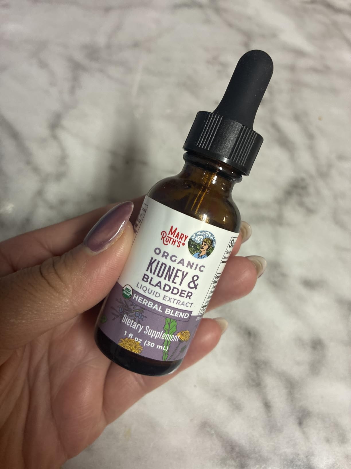MARYRUTH'S Organics Herbal Supplement Drops | Support Renal & Urinary Systems | Juniper Berry | Cleavers | Dandelion | Hawthorn | Horsetail & Chanca Piedra | Vegan | Non-GMO | 1 Fl Oz customer photo 2