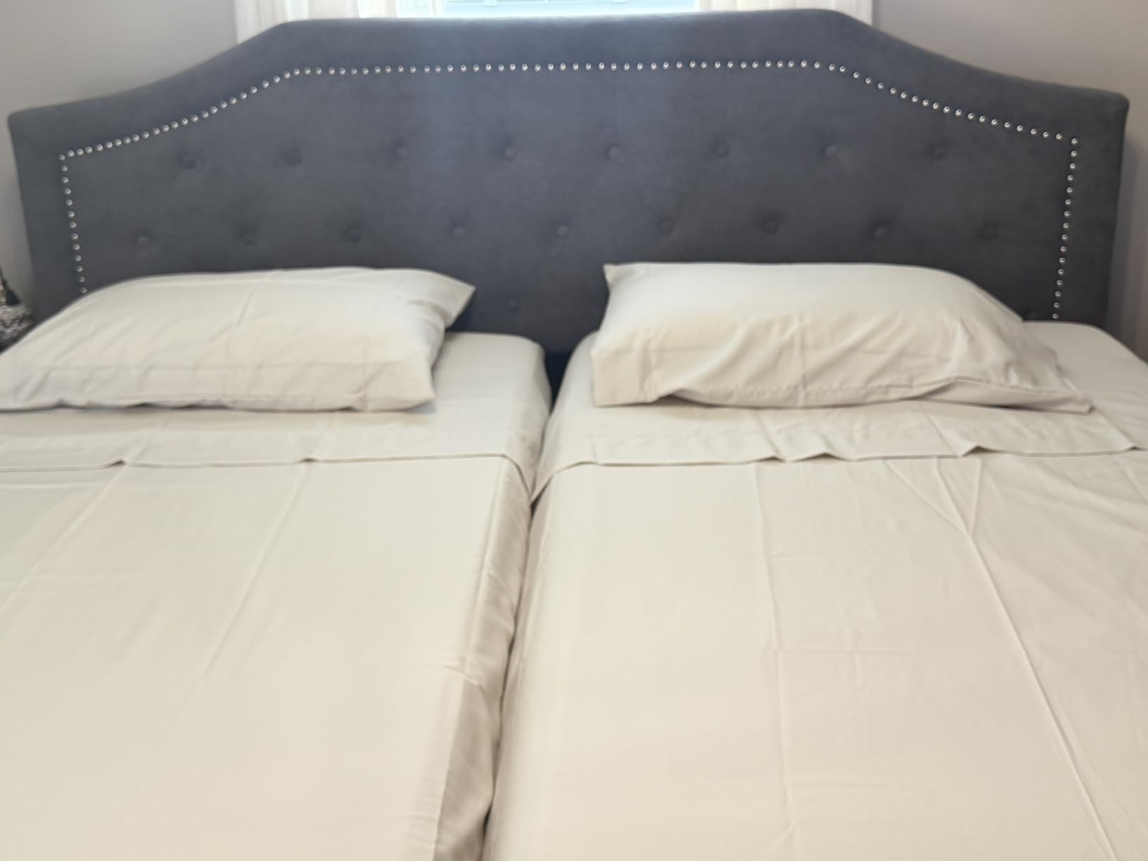 California Design Den Queen Sheet Set - Soft 100% Organic Cotton Sheets with Deep Pockets, Crisp Percale, Breathable and Durable Bedding Set - White customer photo 1