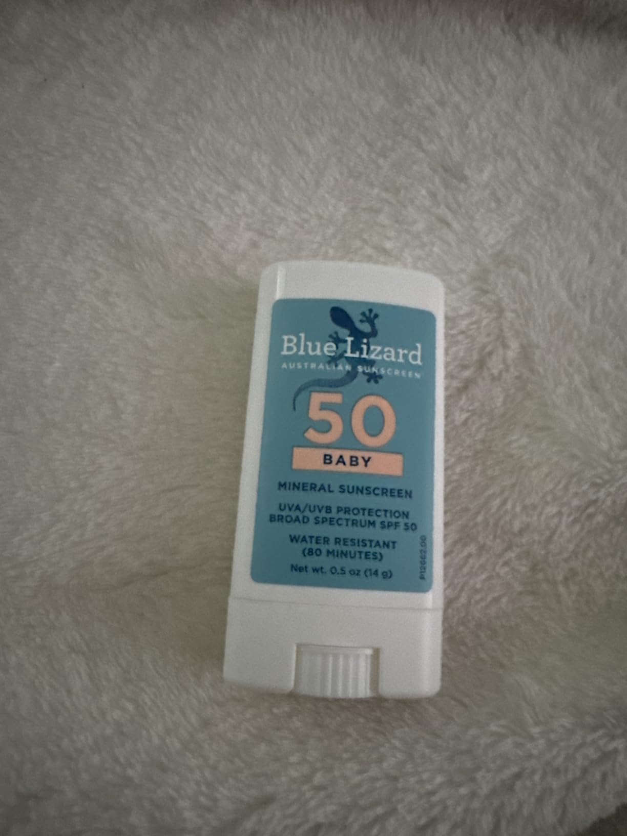 Blue Lizard BABY Mineral Sunscreen with Zinc Oxide, SPF 50+, Water Resistant, UVA/UVB Protection with Smart Cap Technology - Fragrance Free, 5 oz. Tube customer photo 1