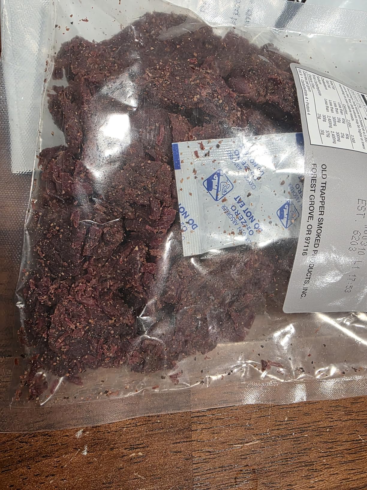 Old Trapper Zero Sugar Beef Jerky, Eight-Ounce Individual Package, Natural Wood Smoked Keto-Friendly Snack, 14 Grams of Protein, 70 Calories, and Zero Sugar Per Serving (Pack of One) customer photo 1