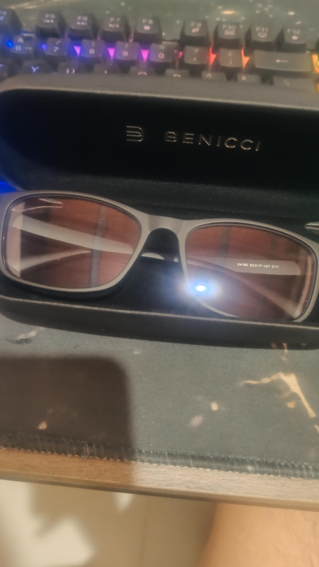 Stylish Blue Light Blocking Glasses for Women & Men - Helps Ease Digital Eye Strain & Headache from Computers, Phones w/Case customer photo 1