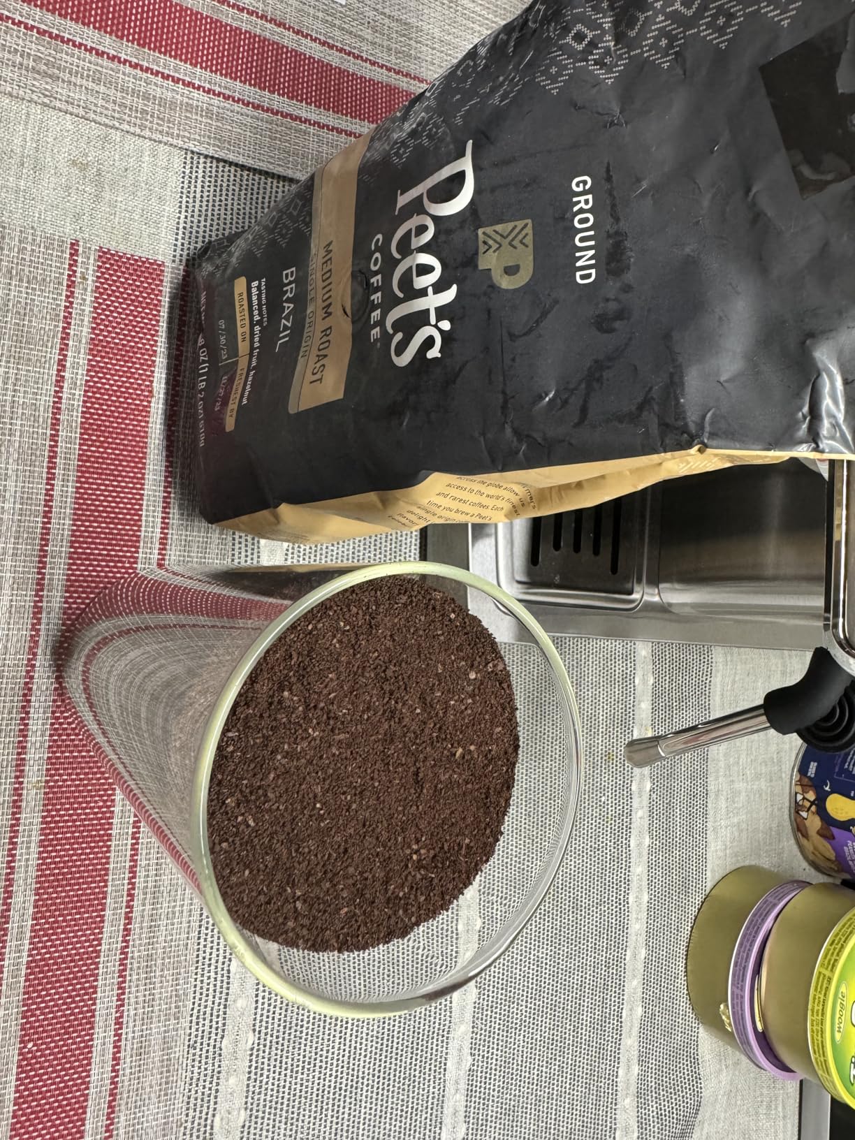 Peet's Coffee, Medium Roast Ground Coffee, 100% Arabica Coffee - Single Origin Brazil 18 Ounce Bag customer photo 2