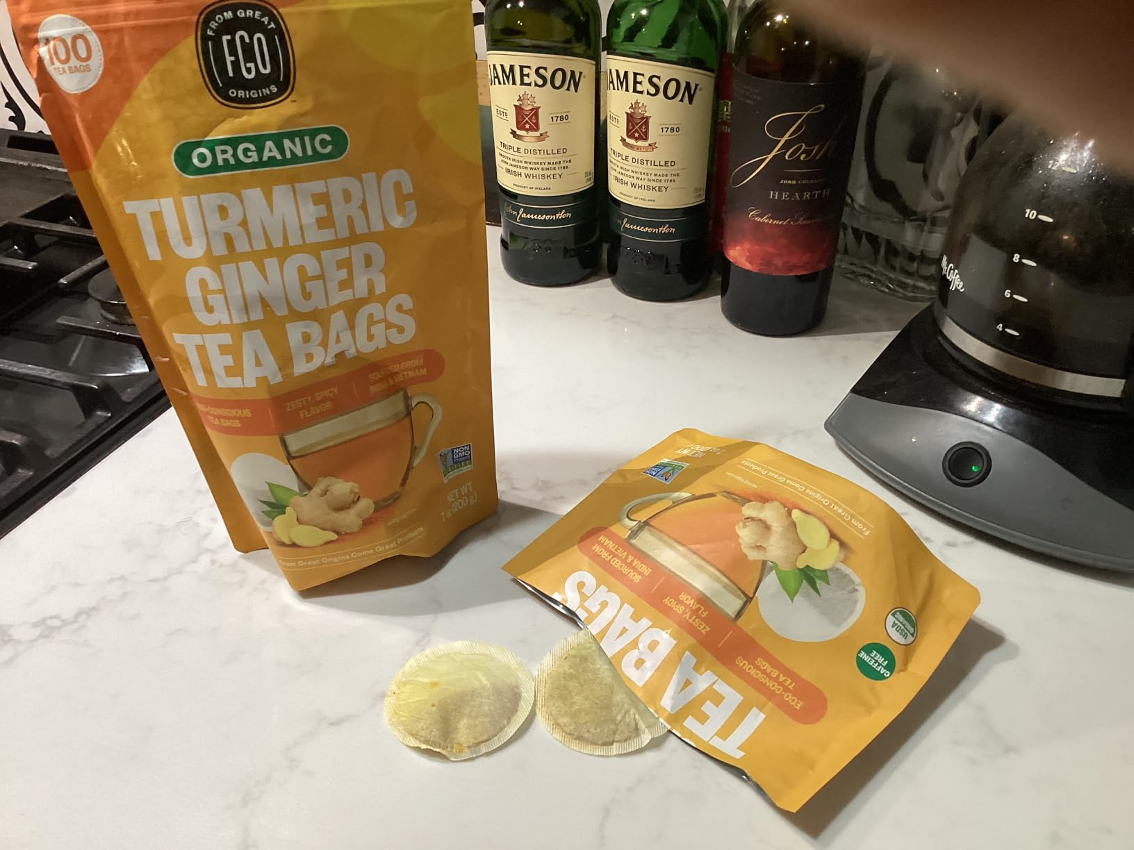 FGO Organic Turmeric Ginger Tea, Eco-Conscious Tea Bags, 100 Count, Packaging May Vary (Pack of 1) customer photo 2