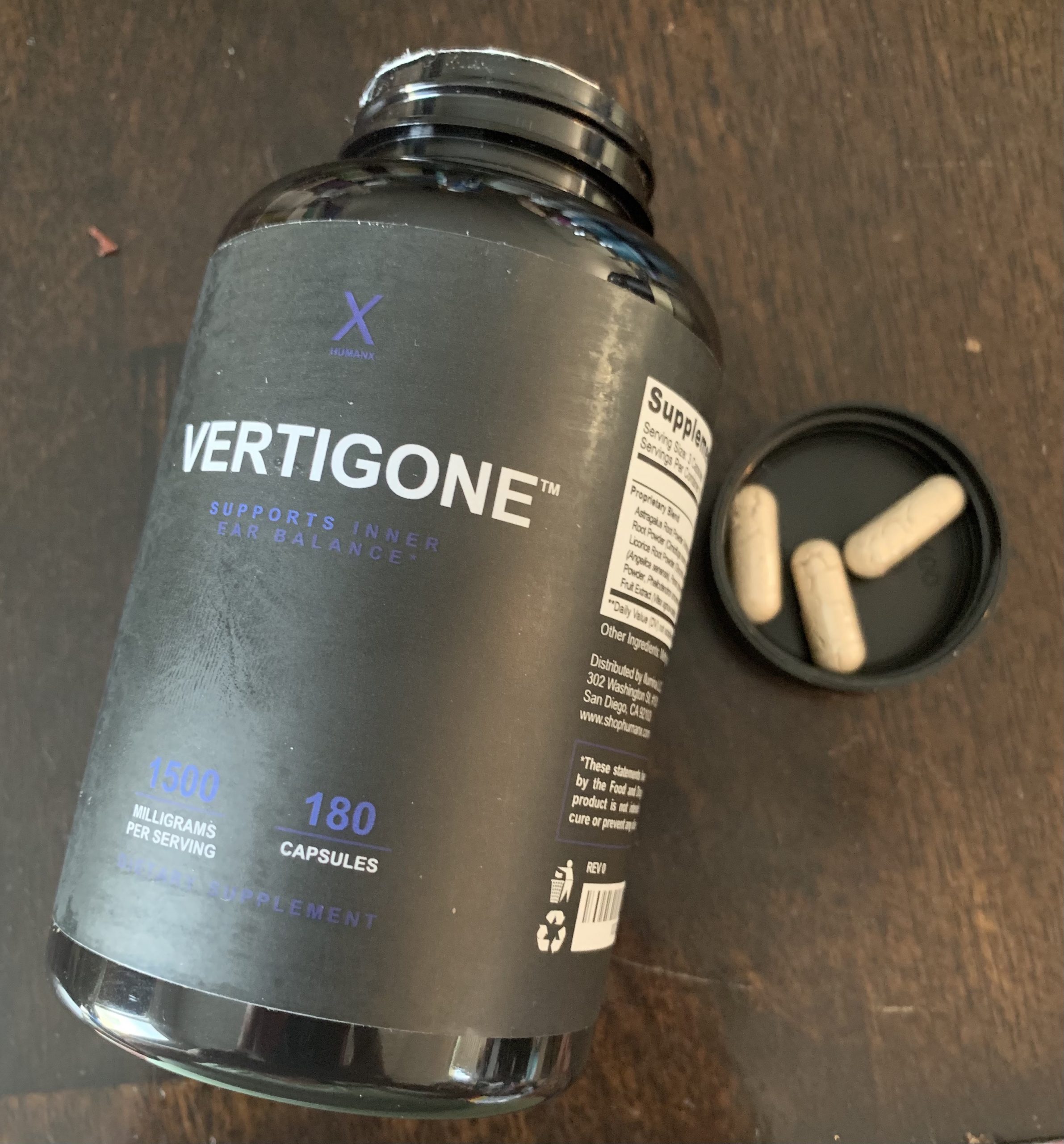 HUMANX VertiGone - Vertigo Relief - Time-Tested Ingredients - Ancient Natural Inner Ear Balance Supplement - Relieves Dizziness, Nausea, Spinning & Swaying Sensations - Non GMO - Dizzy Aid Pills customer photo 2