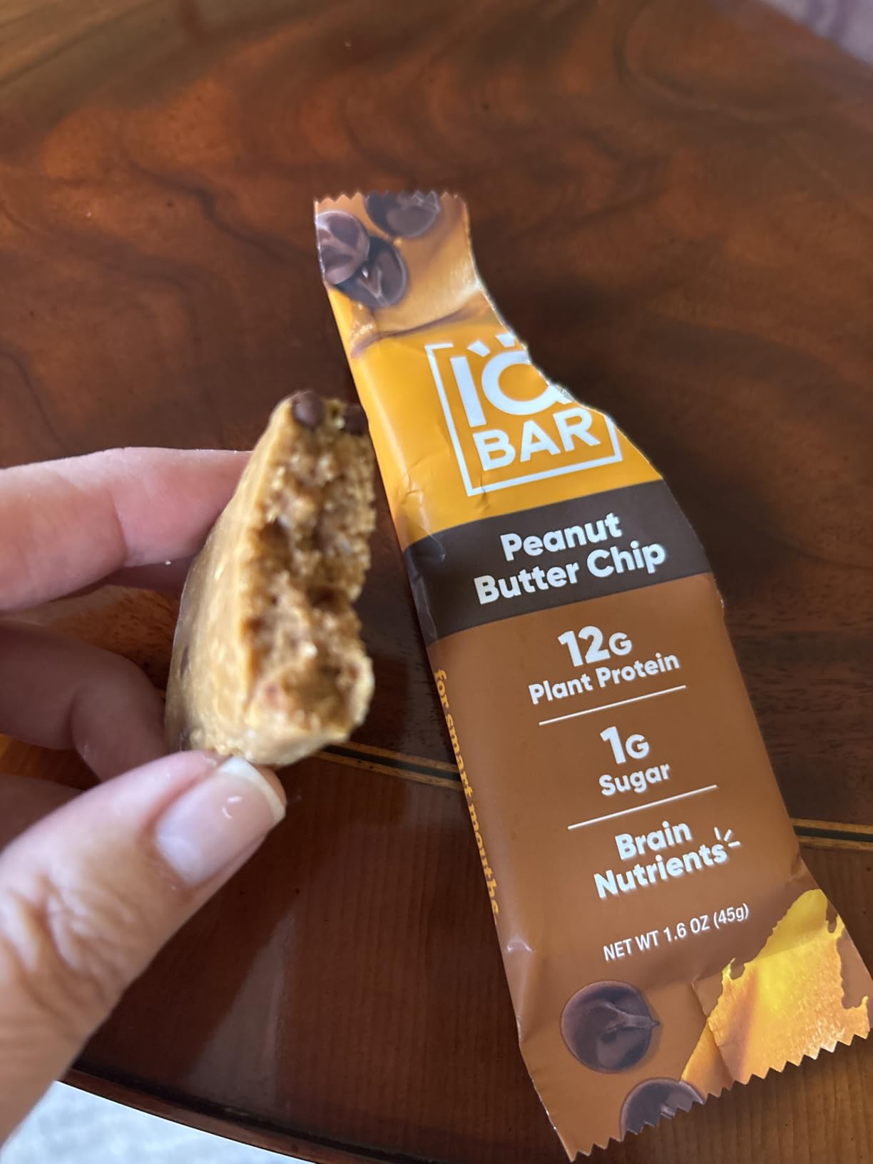 IQBAR Clean Plant Protein Bars - Peanut Butter Chip - 12 Count - Keto, Vegan, High Fiber, Gluten and Dairy Free, Low Sugar Snack - Brain and Body Nutrients customer photo 1