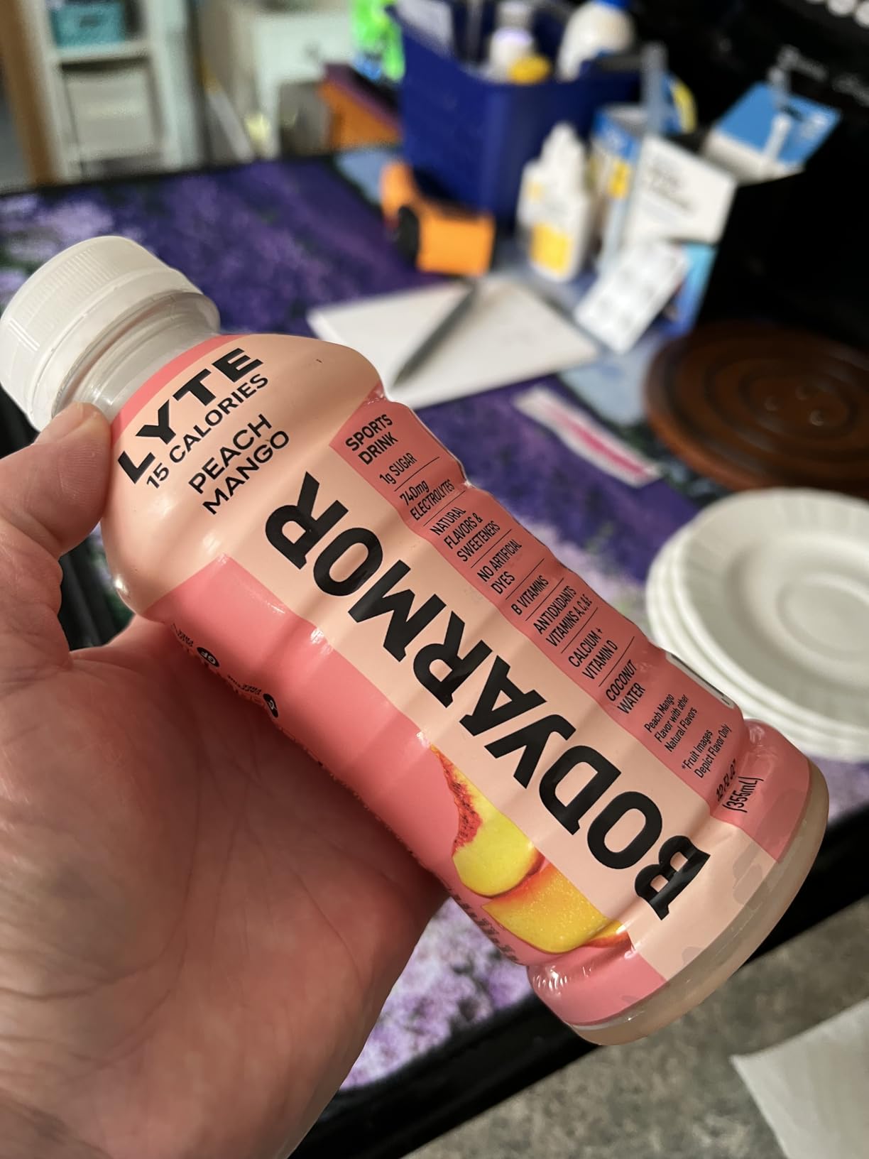 BODYARMOR LYTE, Peach Mango, Electrolyte Drink, 15 Calories, 12 Fl Oz Bottles (8 Pack), Coconut Water Sports Drink, Natural Flavor & B Vitamins customer photo 2