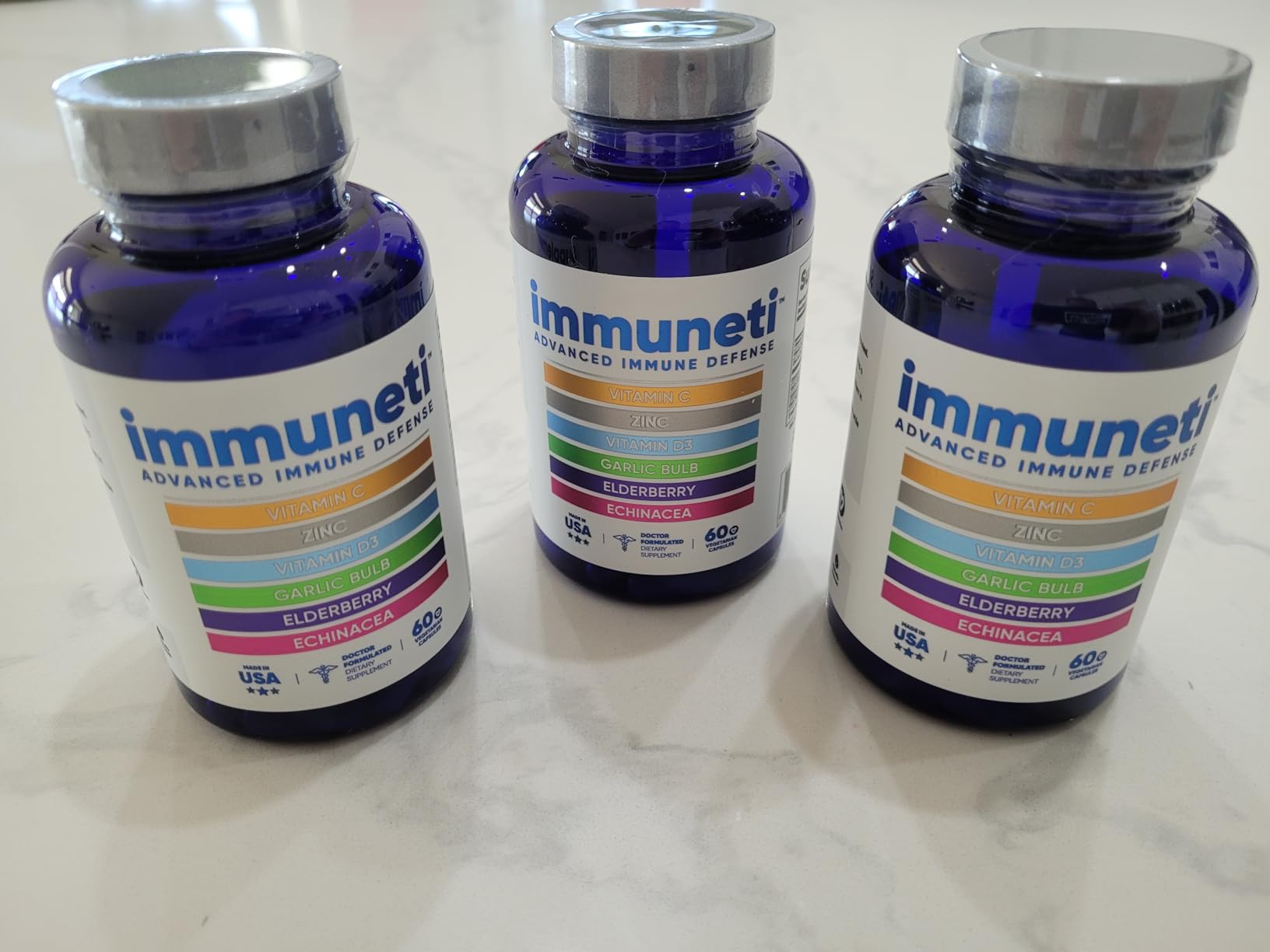 Immuneti Advanced Immune Support - Doctor Formulated 6-in-1 Daily Immunity Supplement - With Vitamin C, D3, Zinc, Elderberry, Garlic & Echinacea customer photo 1