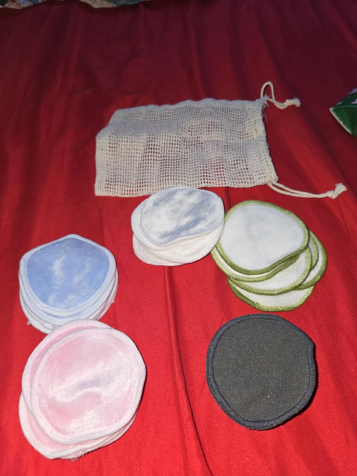 Chloven 30 Pack Reusable Makeup Remover Pads - Bamboo Cotton Rounds for Toner, Washable, Eco-Friendly for All Skin Types with Cotton Bag for Storage customer photo 1