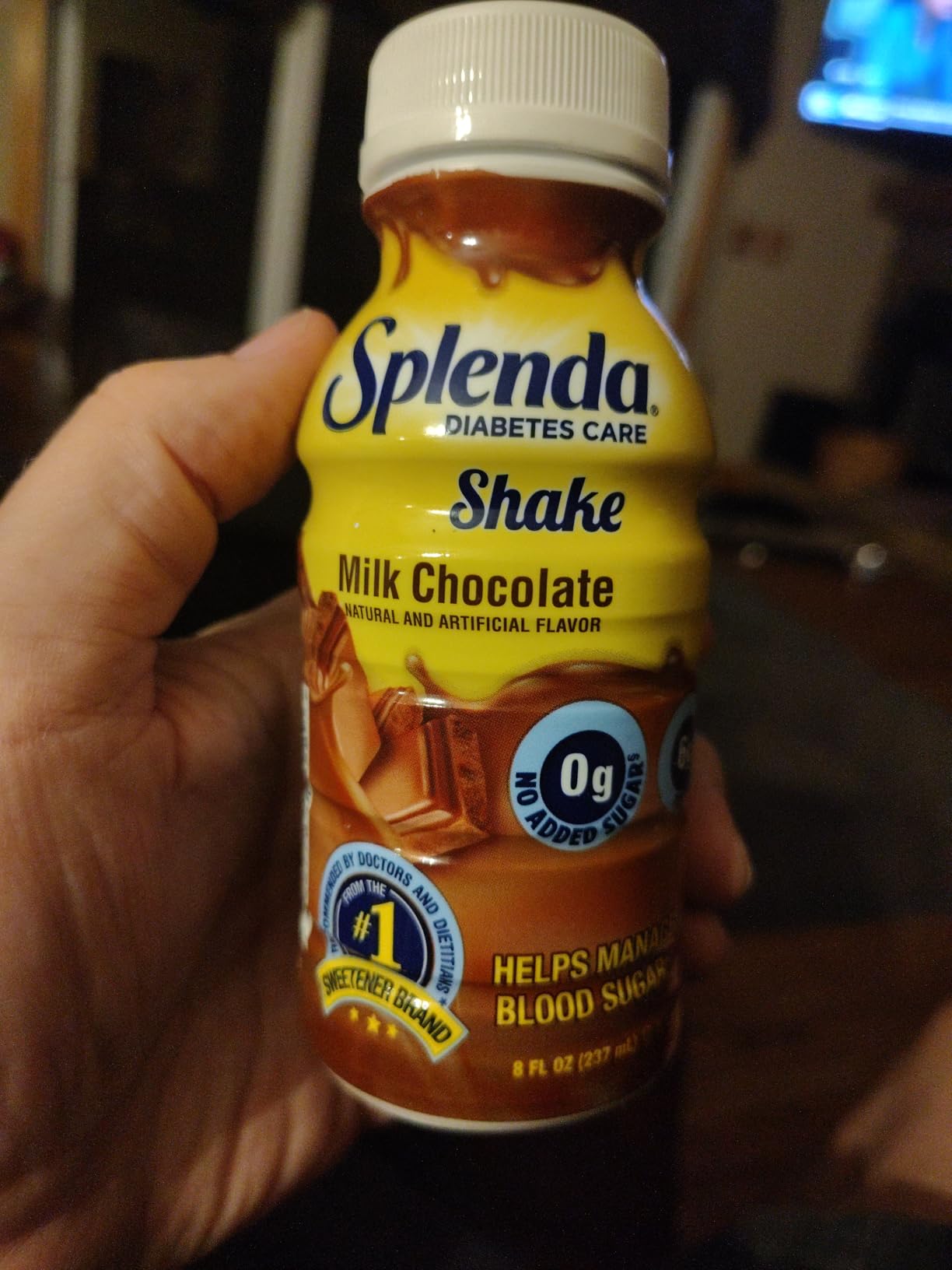 SPLENDA Diabetes Nutrition Shakes - Meal Replacement Shake, Milk Chocolate, 8 Fl Oz (Pack of 24) customer photo 1