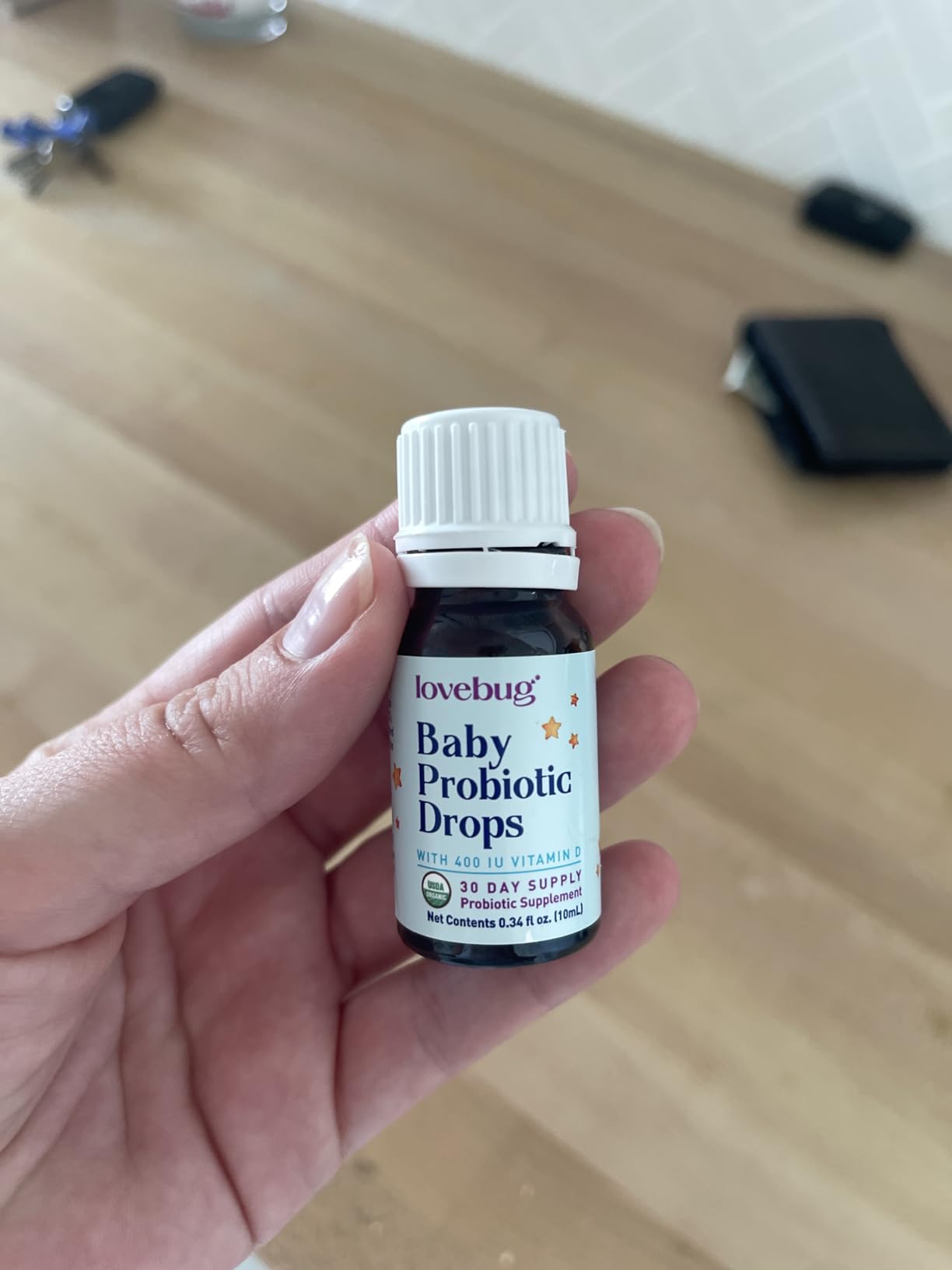 LOVEBUG Baby Probiotic Drops - Organic Probiotics for Immune Support and Baby Constipation & Colic Relief - Tasteless & Sugar-Free Liquid Drops for Newborns, Babies & Infants (0-12 Months) - 10ml customer photo 2