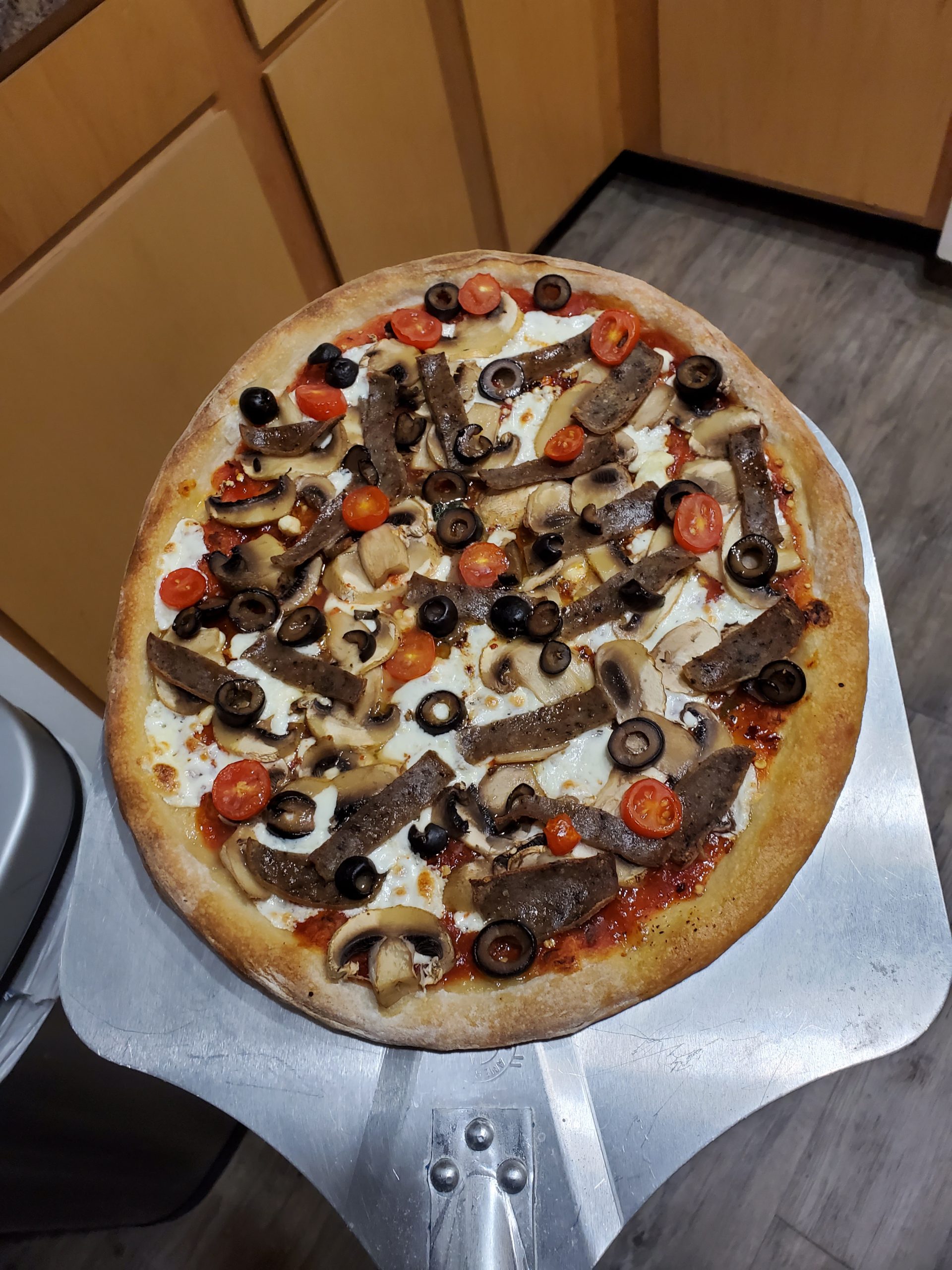 Unicook 16 Inch Round Pizza Stone, Heavy Duty Cordierite Bread Baking Stone for Oven and Grill, Thermal Shock Resistant, Ideal for Baking Crisp Crust Pizza, Bread and More, Includes Scraper customer photo 1