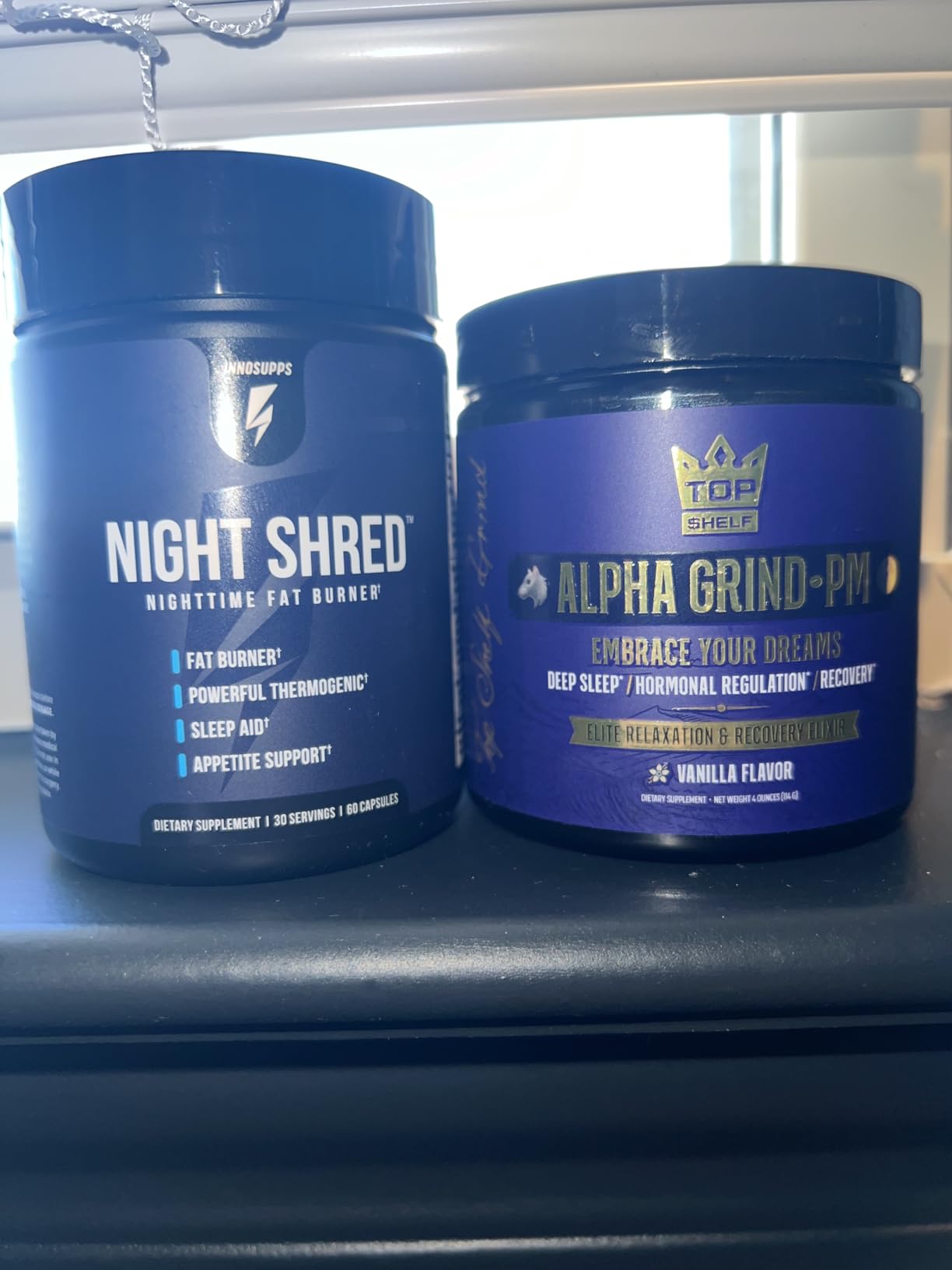 InnoSupps Night Shred - Night Time Fat Burner, Weight Loss, and Natural Sleep Support Ashwagandha, 5-HTP, CLA, Melatonin Appetite Suppressant Fat Burning 60 Vegetarian Capsule / 30 Day Supply customer photo 1