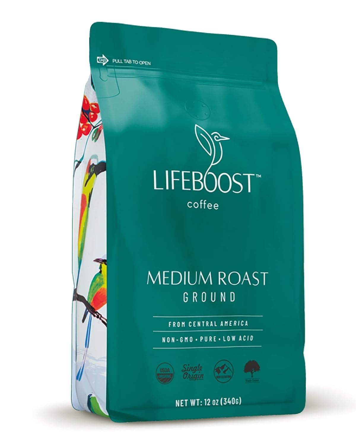 Lifeboost Coffee Ground Medium Roast Coffee - Low Acid Single Origin USDA Organic Coffee - Non-GMO Ground Coffee Third Party Tested For Mycotoxins & Pesticides - 12 Ounces customer photo 2