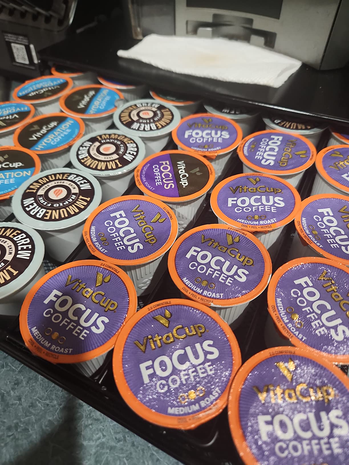 VitaCup Mushroom Coffee Pods, Boost Focus & Immunity w/Lions Mane, Chaga, B Vitamins, D3 for Memory & Clarity, Medium Roast, Single Serve Pod Compatible w/Keurig K-Cup Brewers, 16 Ct customer photo 1