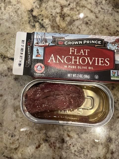 Sea Castle Flat Fillets Anchovies In Pure Olive Oil 2 OZ (12 Pack) Wild Caught Fish, Easy Open Can, Kosher customer photo 2