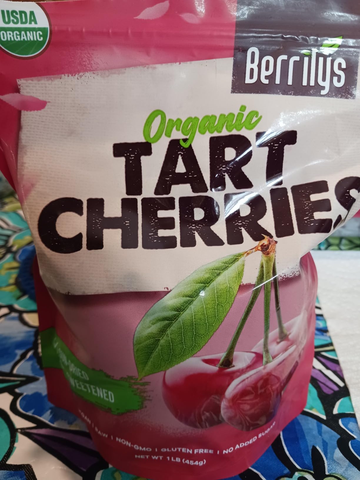Berrilys Organic Dried Tart Cherries, 1 lb, Pitted, Non-GMO, Kosher, Unsulfured, No Added Sugar customer photo 2
