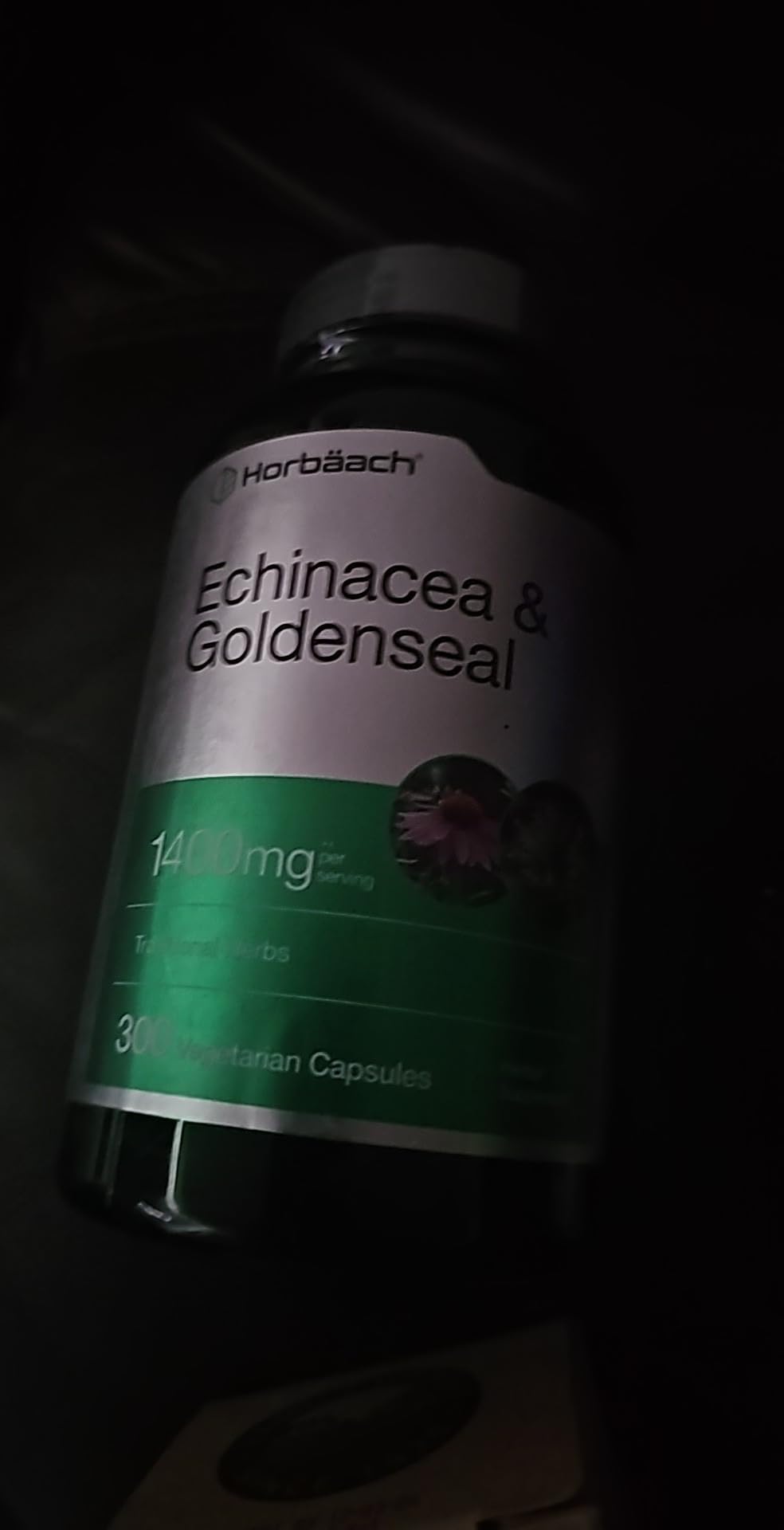 Horbäach Echinacea Goldenseal Supplement | 300 Capsules | Traditional Herbal Extract Formula | Vegetarian, Non-GMO, Gluten Free customer photo 2