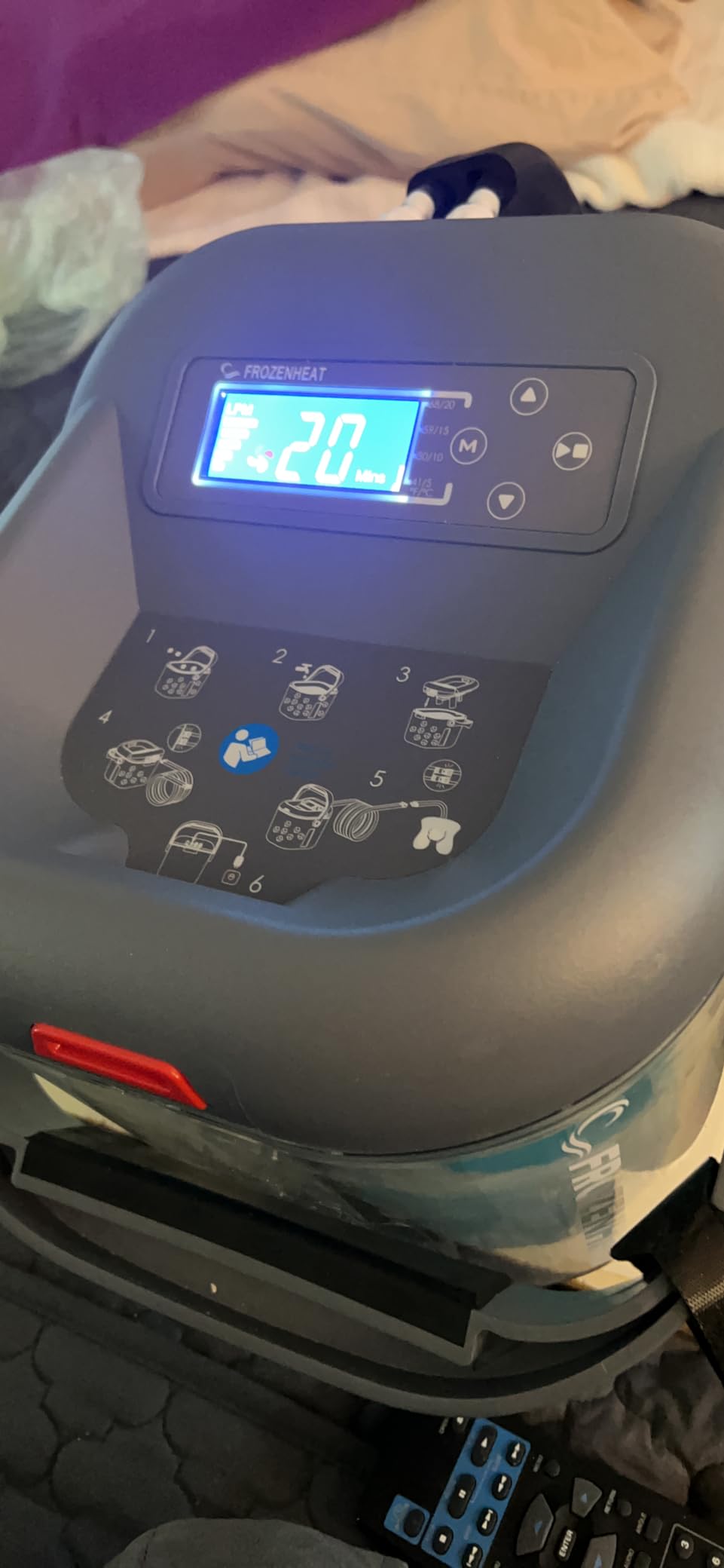 Brace Direct FrozenHeat Therapy Device - Digital Hot & Cold Water Circulation Unit for Sports Injury, Arthritis - Ice Machine for Knee, Hip, Back, Shoulder, Ankle Pain Relief - with Universal Pad customer photo 1