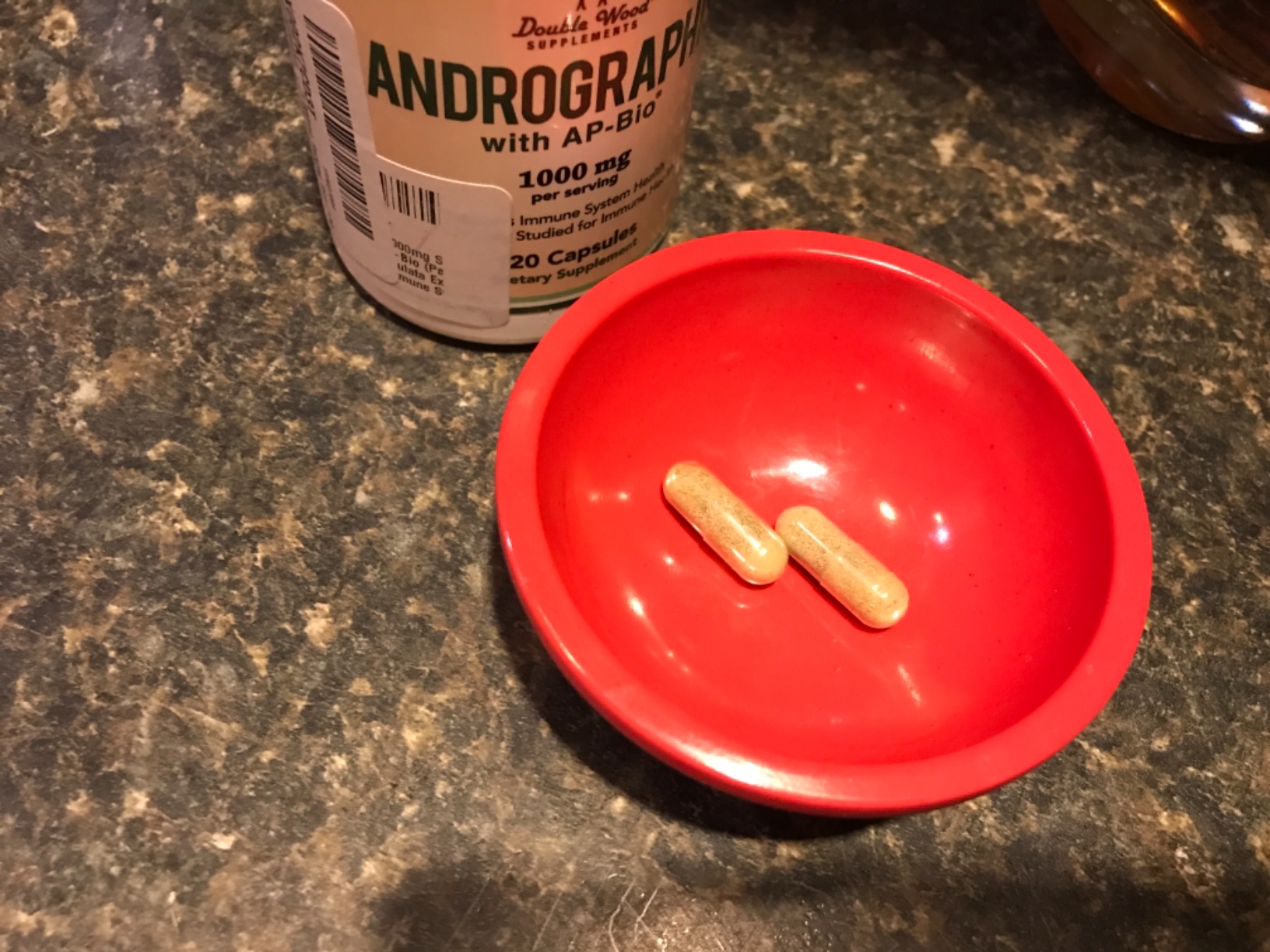 Andrographis Capsules Max Andrographides - 1,000mg Serving Size (120 Capsules) with AP-Bio (Patented Andrographis Paniculata Extract) - Clinically Studied for Immune System Health by Double Wood customer photo 1