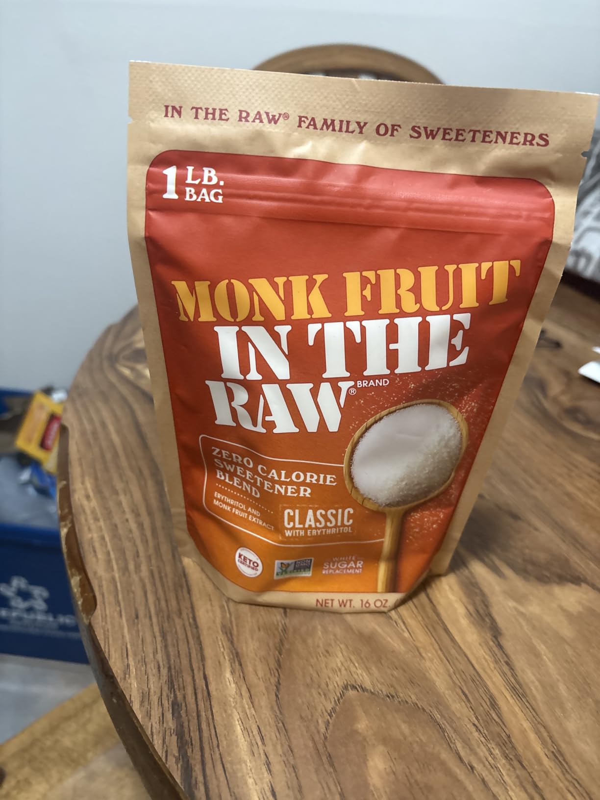Monk Fruit In The Raw Sweetener Baker's Bag, 16 oz., Keto Certified Monk Fruit Sweetener, Zero Calories customer photo 1