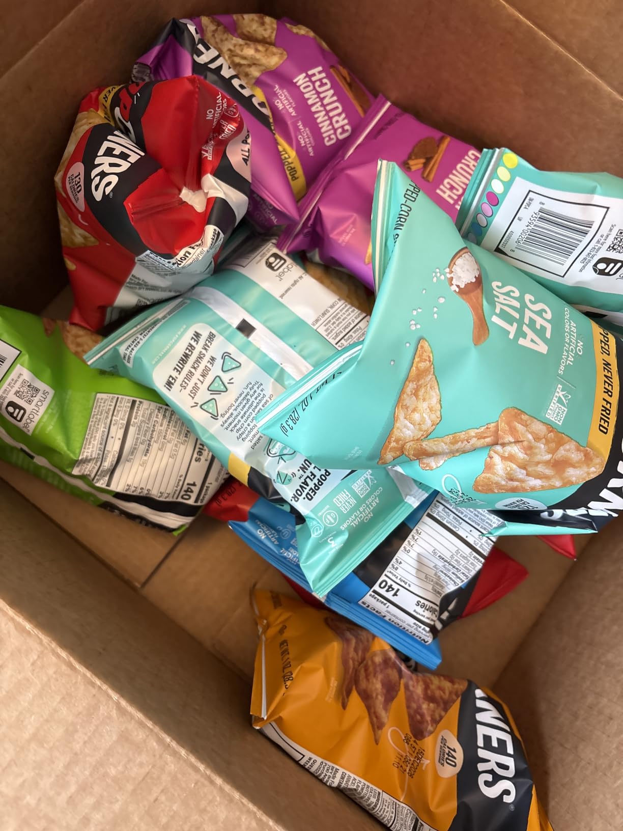 PopCorners Popped Corn Chips, 7 Flavor Variety Snack Pack, 1 oz Bags (20 Pack), Gluten Free customer photo 1