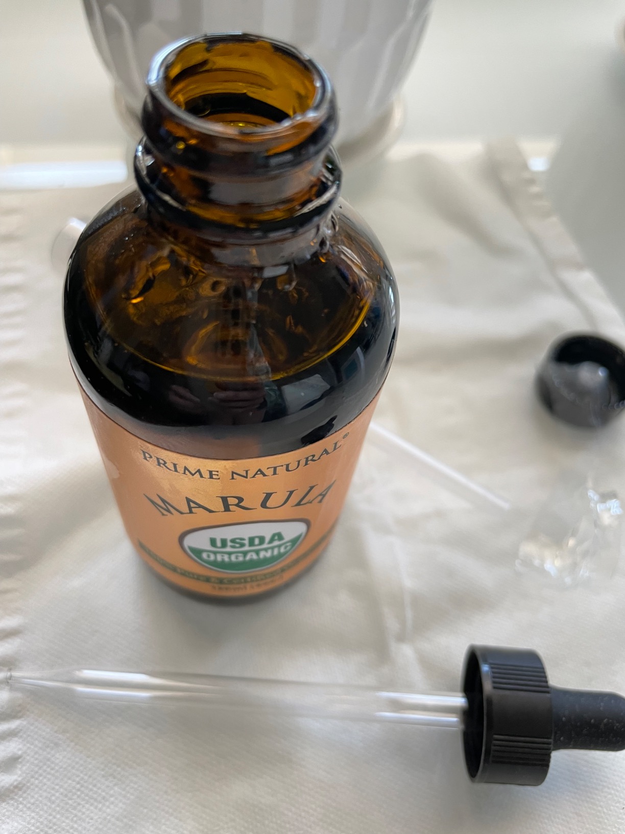 PRIME NATURAL Organic Marula Oil 4oz/120ml - USDA Certified - Cold Pressed, Unrefined, Virgin - 100% Pure, Natural, Vegan, Best for Face, Body, Hair, Nails, Skin Care customer photo 1
