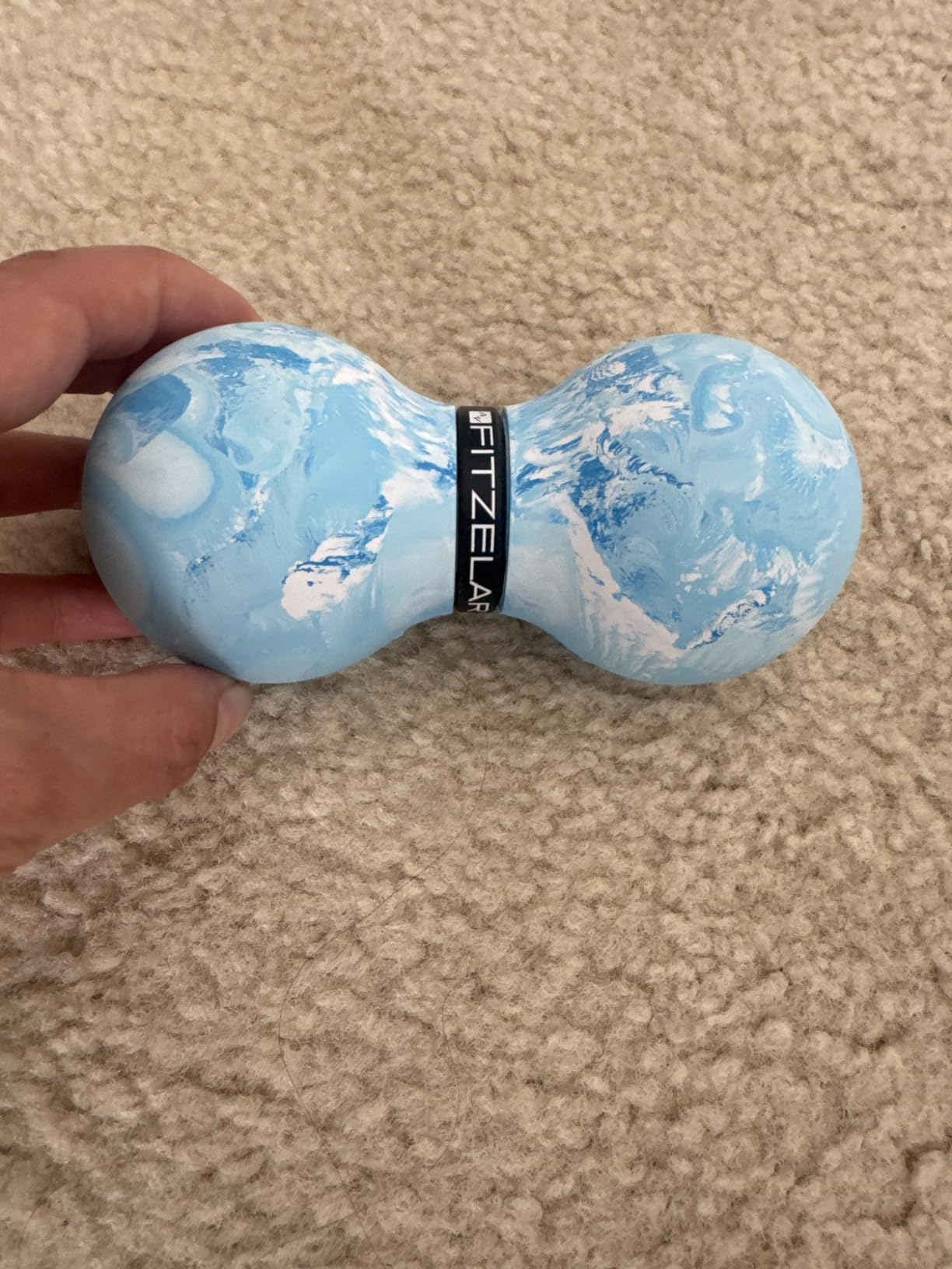 FITZELAR Double Lacrosse Massage Ball for Myofascial Release, Quality Certification, Massage Deep Tissue for Waist Back Feet, Trigger Point Therapy, Muscle Knots, Peanut Massage Ball for Muscle Pain customer photo 2