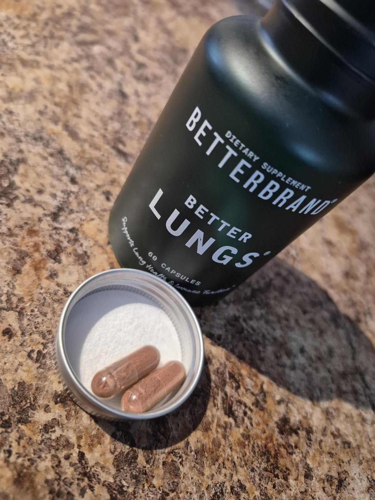Betterbrand BetterLungs Lung Support Supplement with NAC, Mullein Leaf for Smokers, Respiratory Health Formula - 60 Capsules customer photo 1