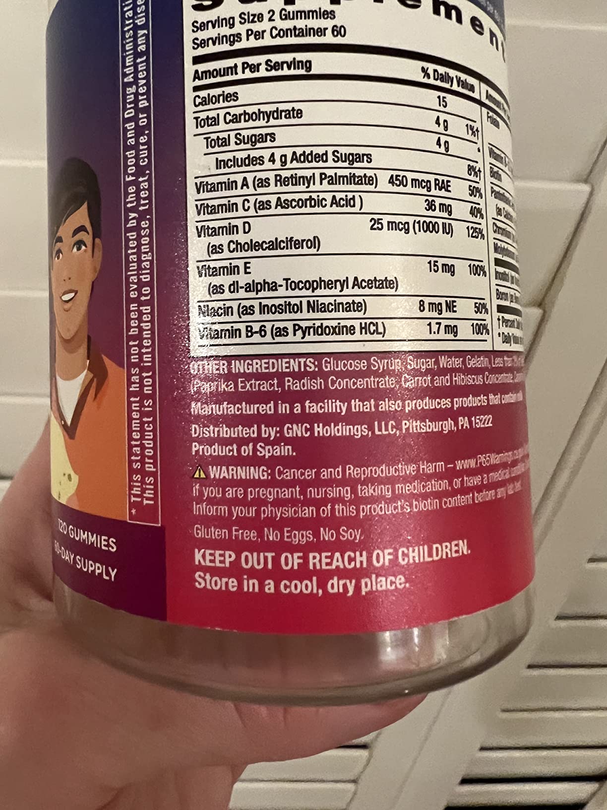 GNC Milestones Teen Multivitamin - Natural Fruit Flavors, 120 Gummies, 60 Servings customer photo 2
