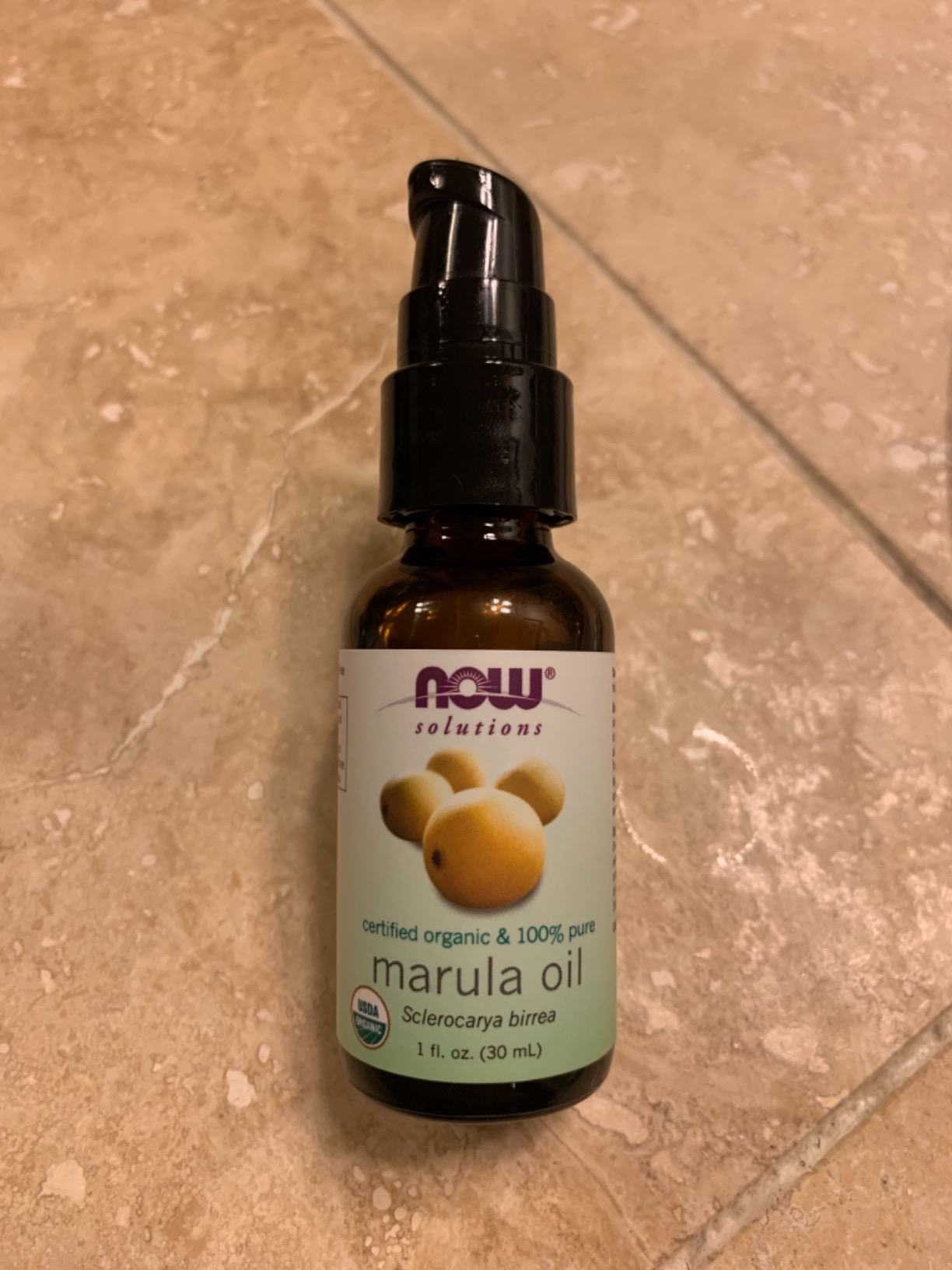 NOW Foods Solutions, Organic Marula Oil, Skin Hydrating and Nourishing, 100% Pure, 1-Ounce customer photo 1