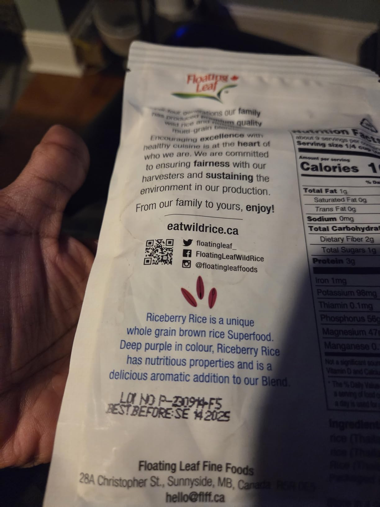 Floating Leaf Wild Rice Blend - Non-GMO & Gluten free Organic Rice| Jasmine Thai Rice Trio blended with Riceberry Rice, Brown Rice & Red Rice (Pack of 1) 14 oz | Vegan & Kosher Wild Rice Blend customer photo 1