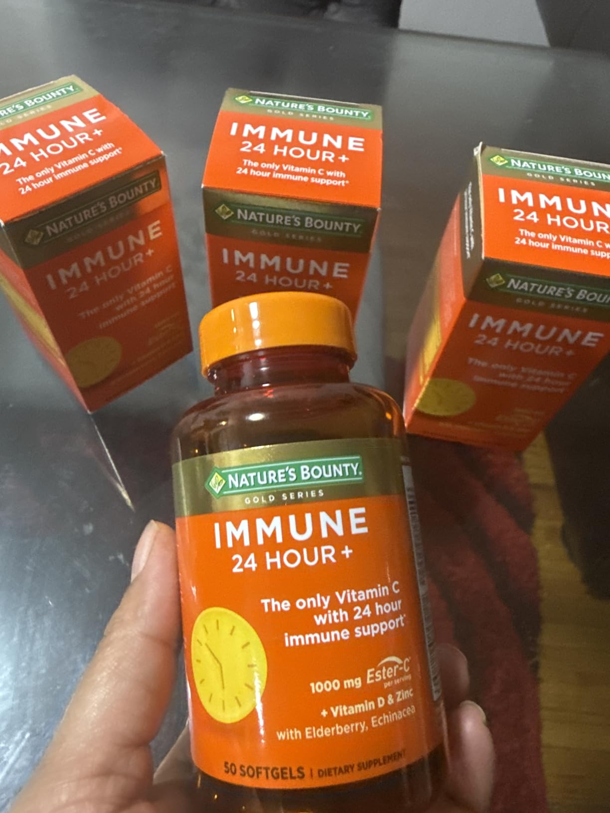 Nature's Bounty Immune 24 Hour+, Vitamin C with 24 Hour Immune Support from Ester-C, 1000mg Vitamin C, D & Zinc, 50 Count customer photo 2