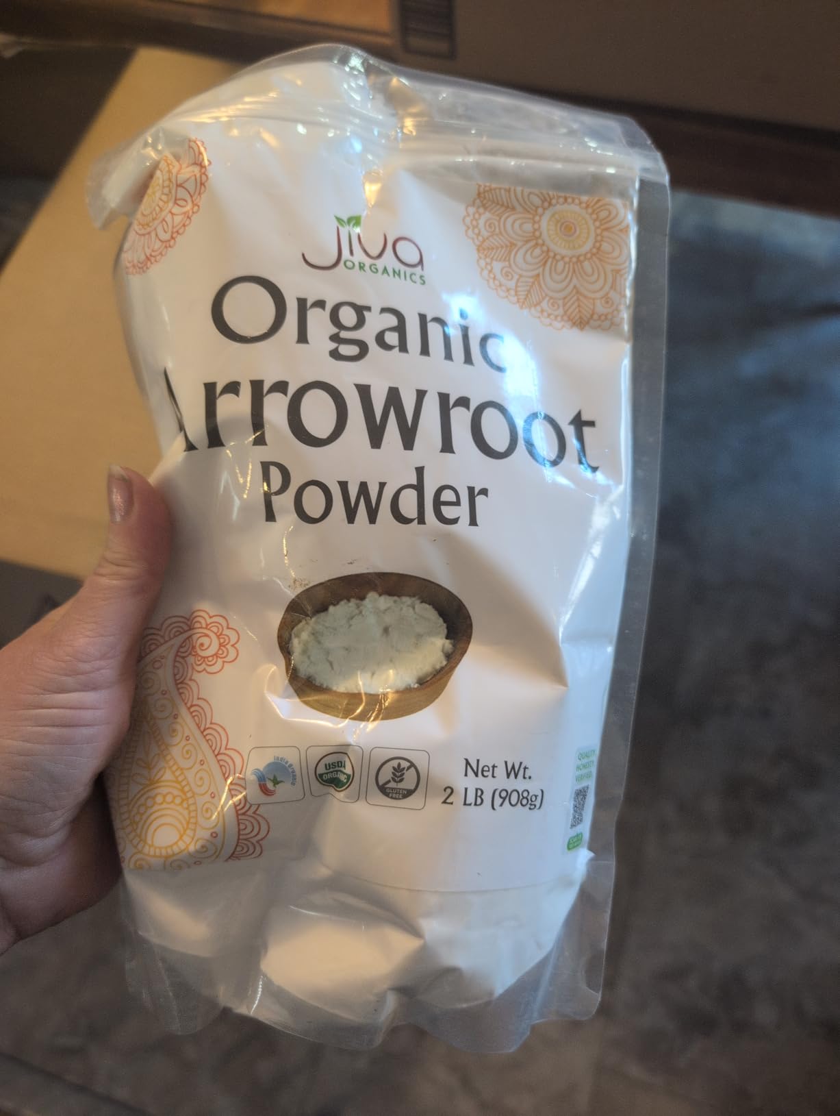 Jiva Organics Organic Arrowroot Flour (Powder) 2 Pound Bag - Raw, Non-GMO, Gluten Free customer photo 1