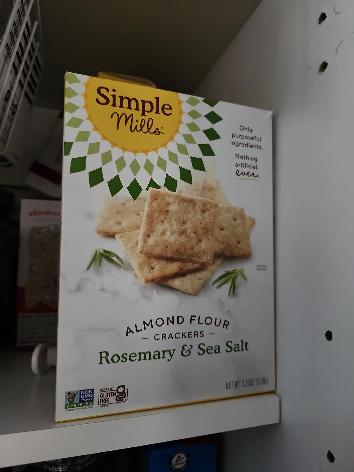Simple Mills Organic Seed Crackers, Everything, Gluten Free, Flax Seed, Sunflower Seeds, Corn Free, Low-Calorie Snacks, Plant Based, Nutrient Dense, 4.25oz, Pack of 1 customer photo 1