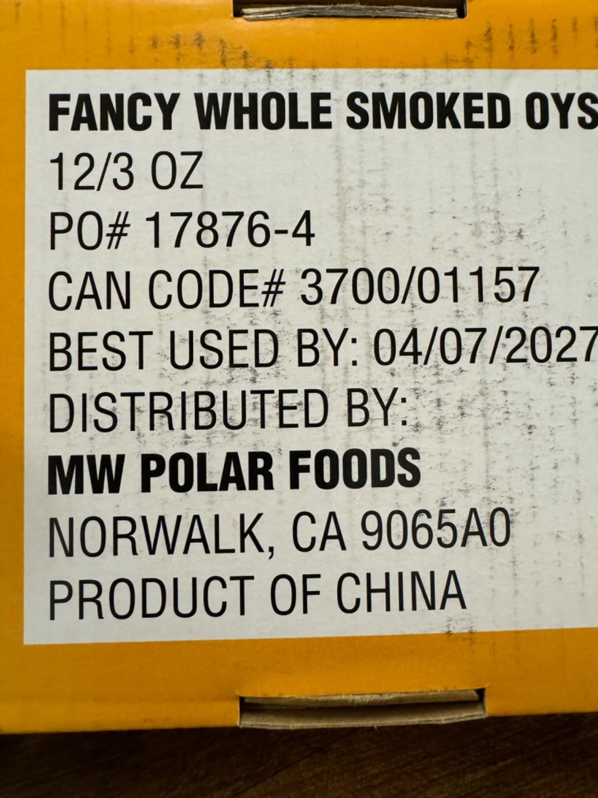 MW Polar Fancy Whole Smoked Oysters - 3 oz Cans (Pack of 12) | Naturally Wood-Smoked, No Preservatives, Gluten-Free customer photo 1