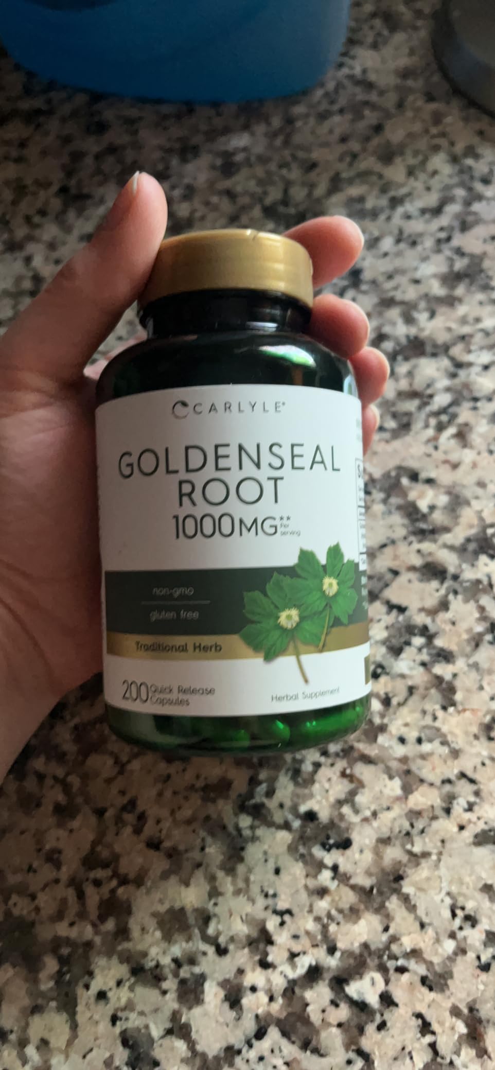 Carlyle Goldenseal Root Capsules | 200 Count | Traditional Herb Supplement | Non-GMO, Gluten Free customer photo 1