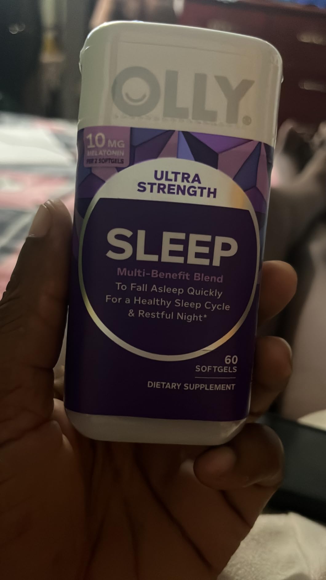 OLLY Ultra Strength Sleep Softgels, 10mg Melatonin, L-Theanine, Chamomile, Magnesium, Lemon Balm, Supports Deep Restful Sleep, Nighttime Sleep Aid, Non Habit-Forming - 60 Count customer photo 2