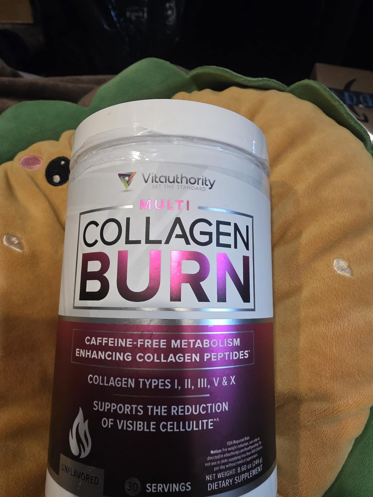 Hydrolyzed Collagen Powder for Weight Loss - Burn Ultimate Beauty Complex Multi Peptides Powder for Women with Types I II III V and X for Fat Burning Support Unflavored 30 Servings customer photo 2