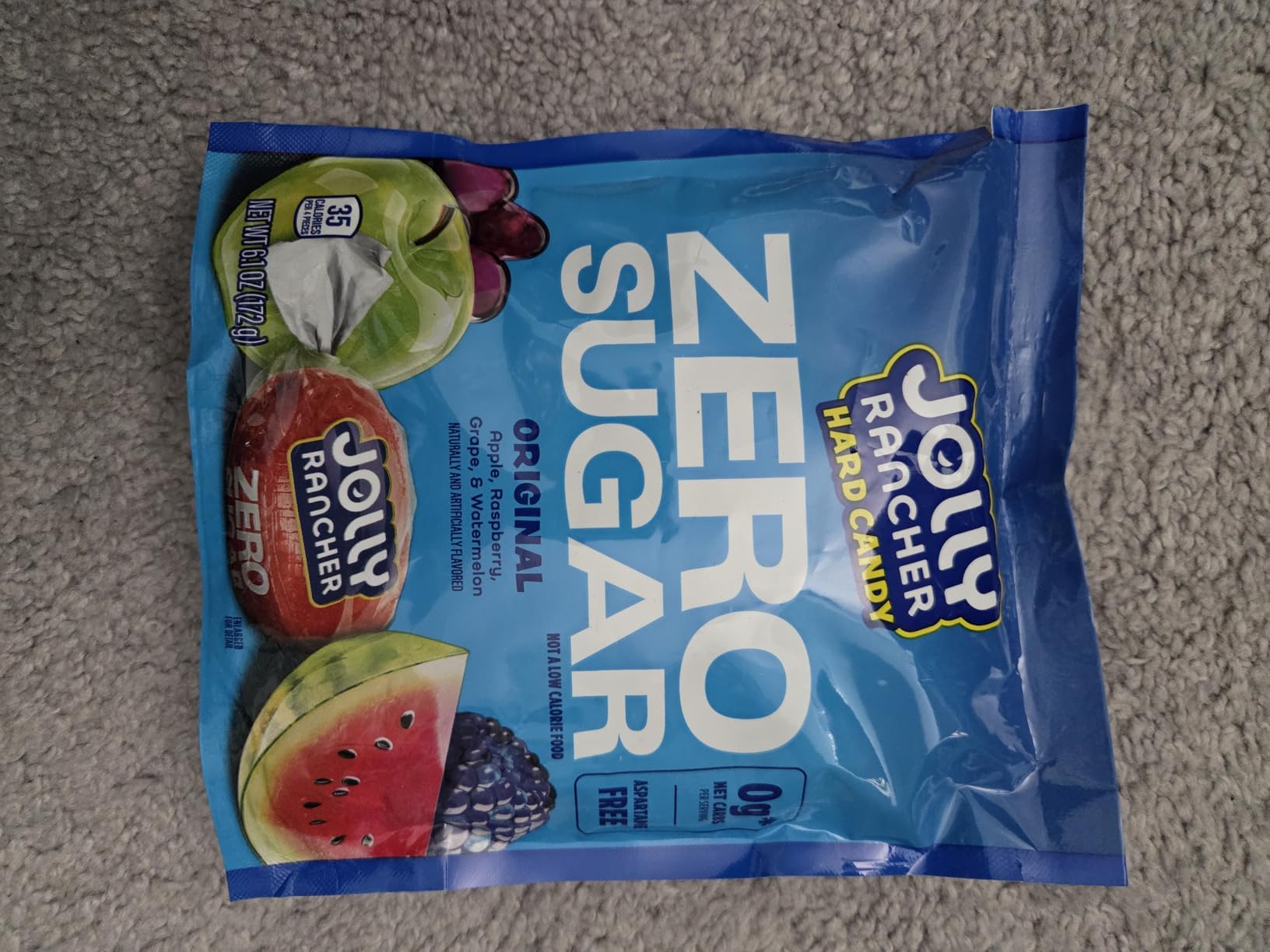 JOLLY RANCHER Zero Sugar Assorted Fruit Flavored Hard Candy Bag, 6.1 oz customer photo 1